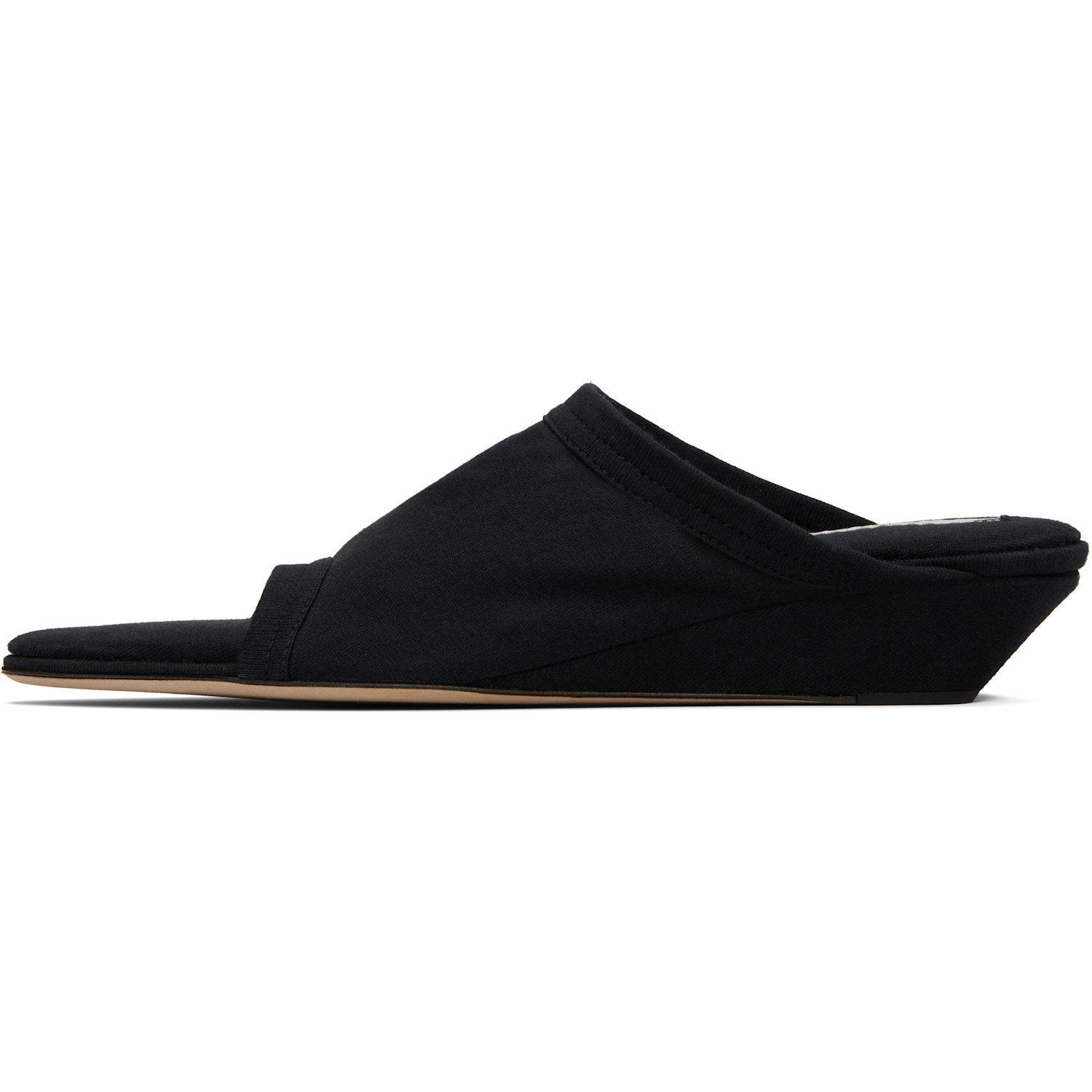  Christen Black 25mm Stretch Flat Mules 