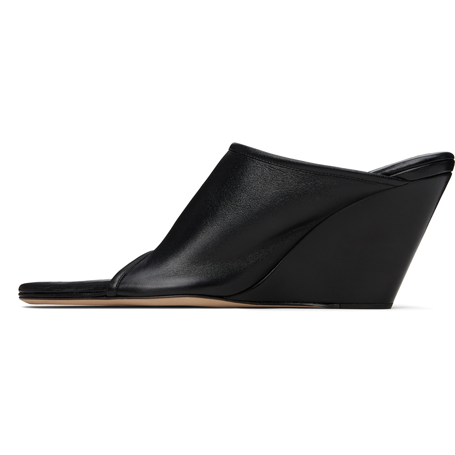  Christen Black 75mm Stretch Mules 