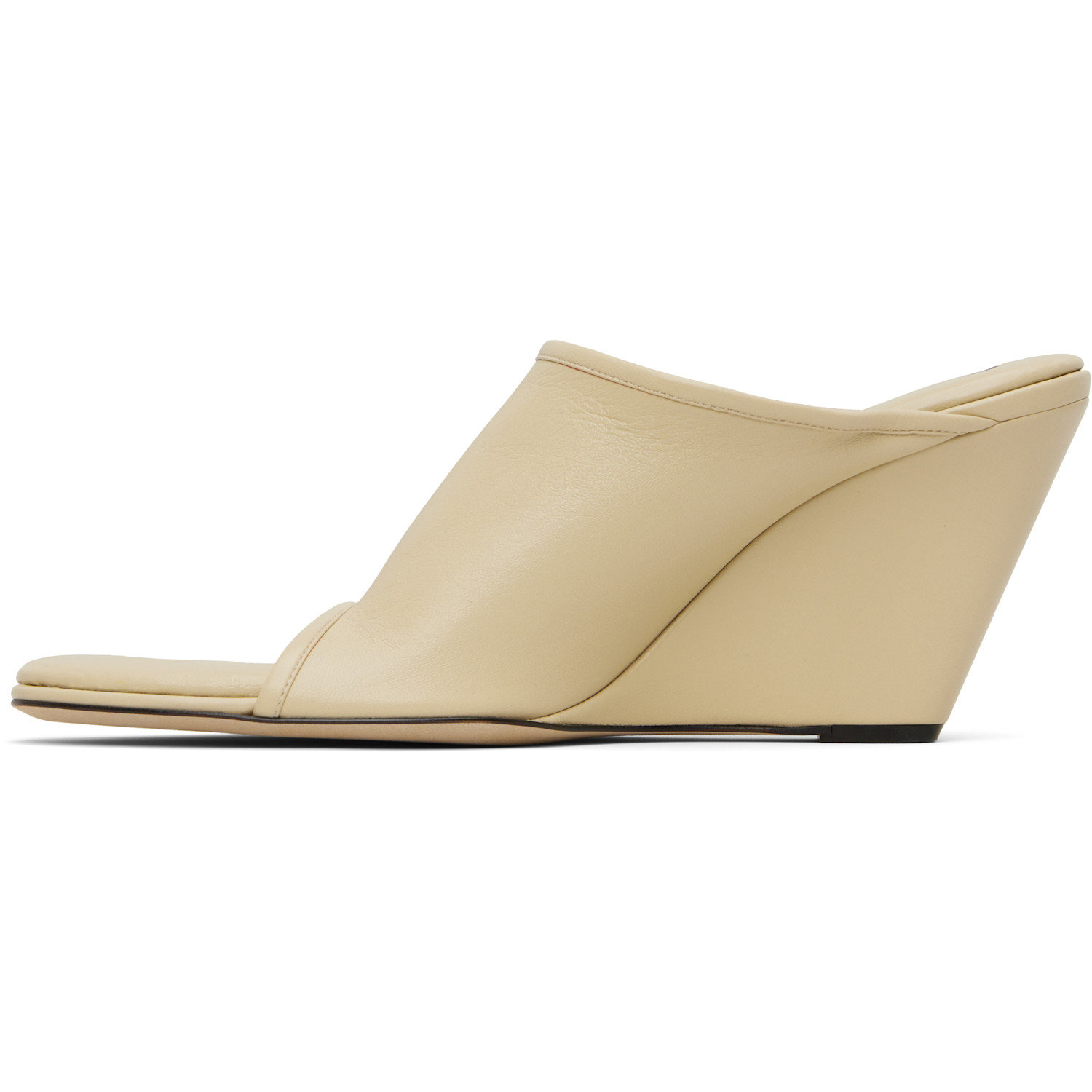  Christen Beige 75mm Stretch Mules 