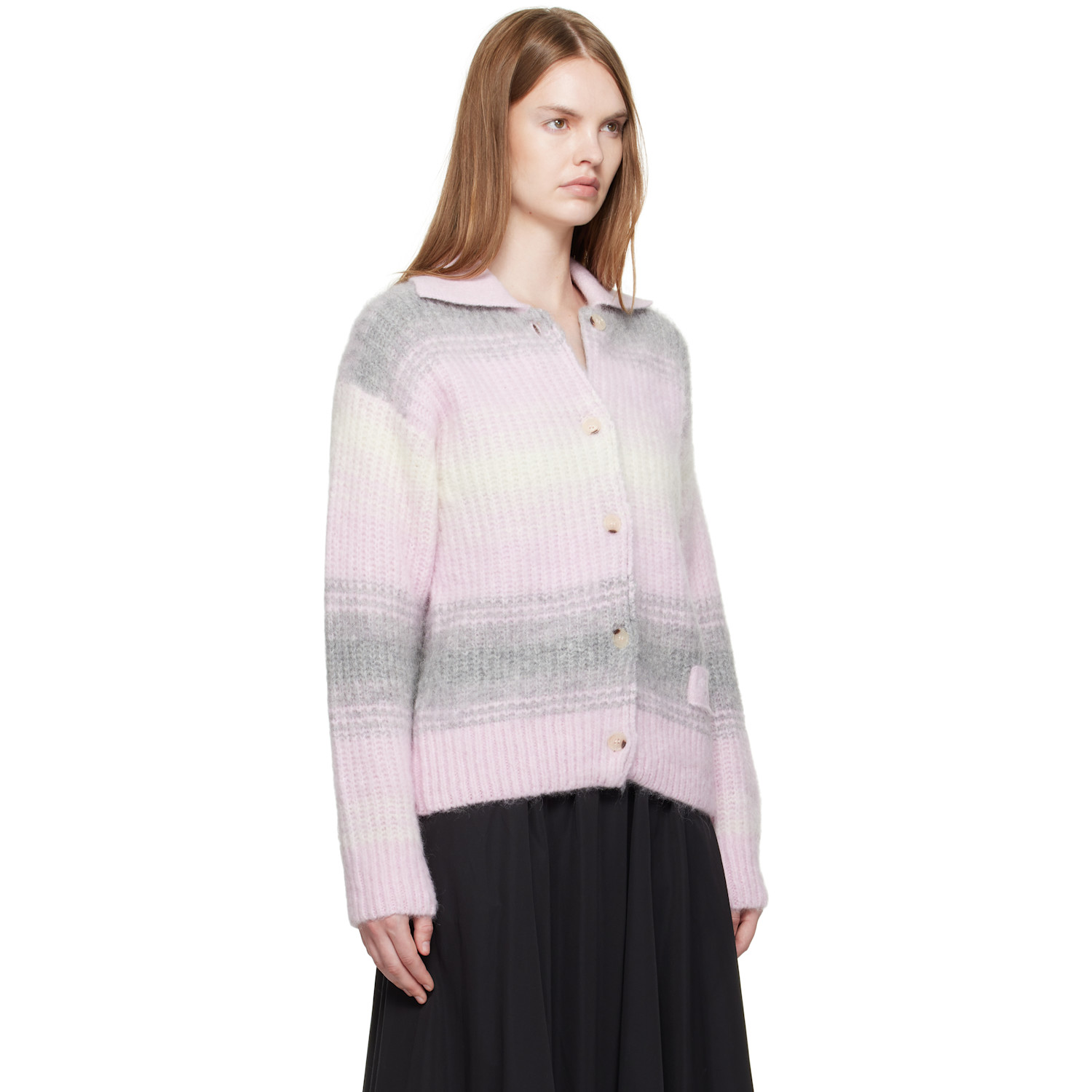  Kenzo Pink Kenzo Paris 'kenzo Speed Stripe' Cardigan 