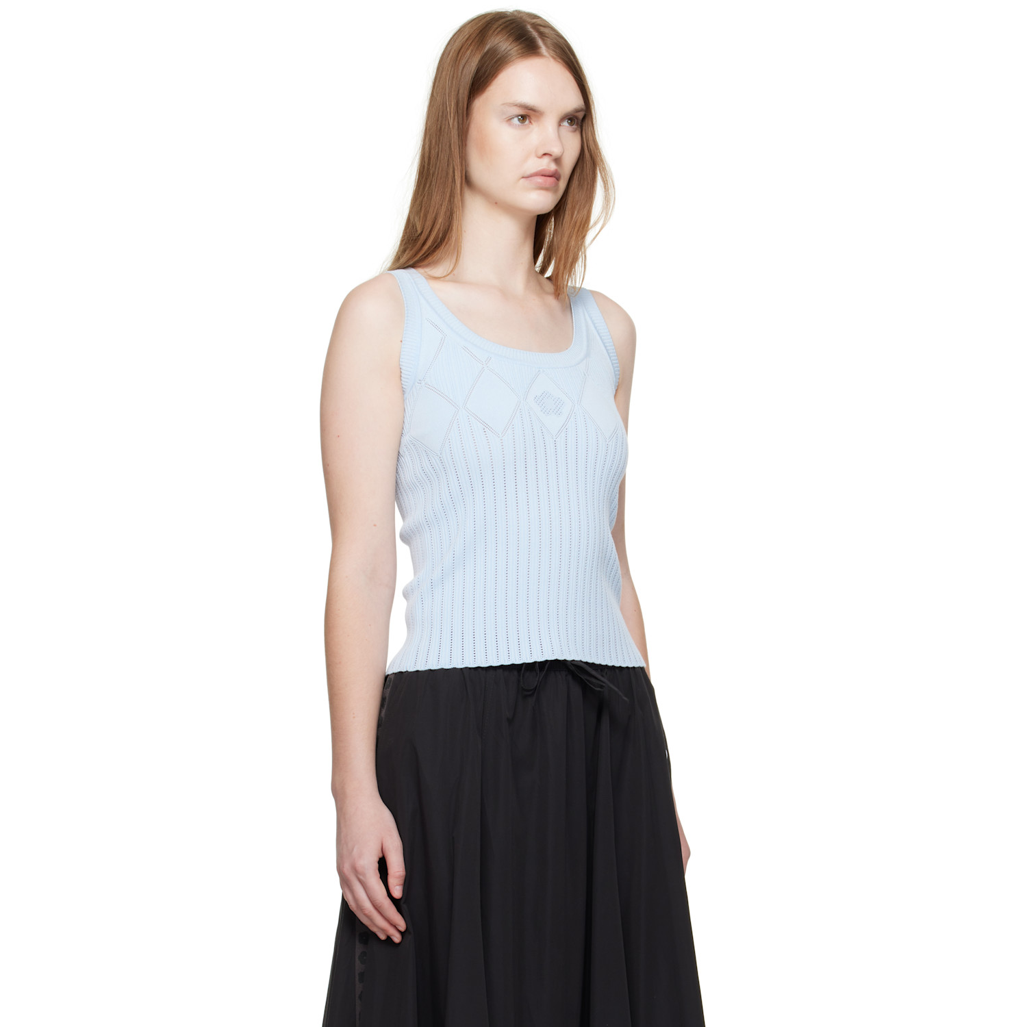  Kenzo Blue Kenzo Paris Textured Tank Top 