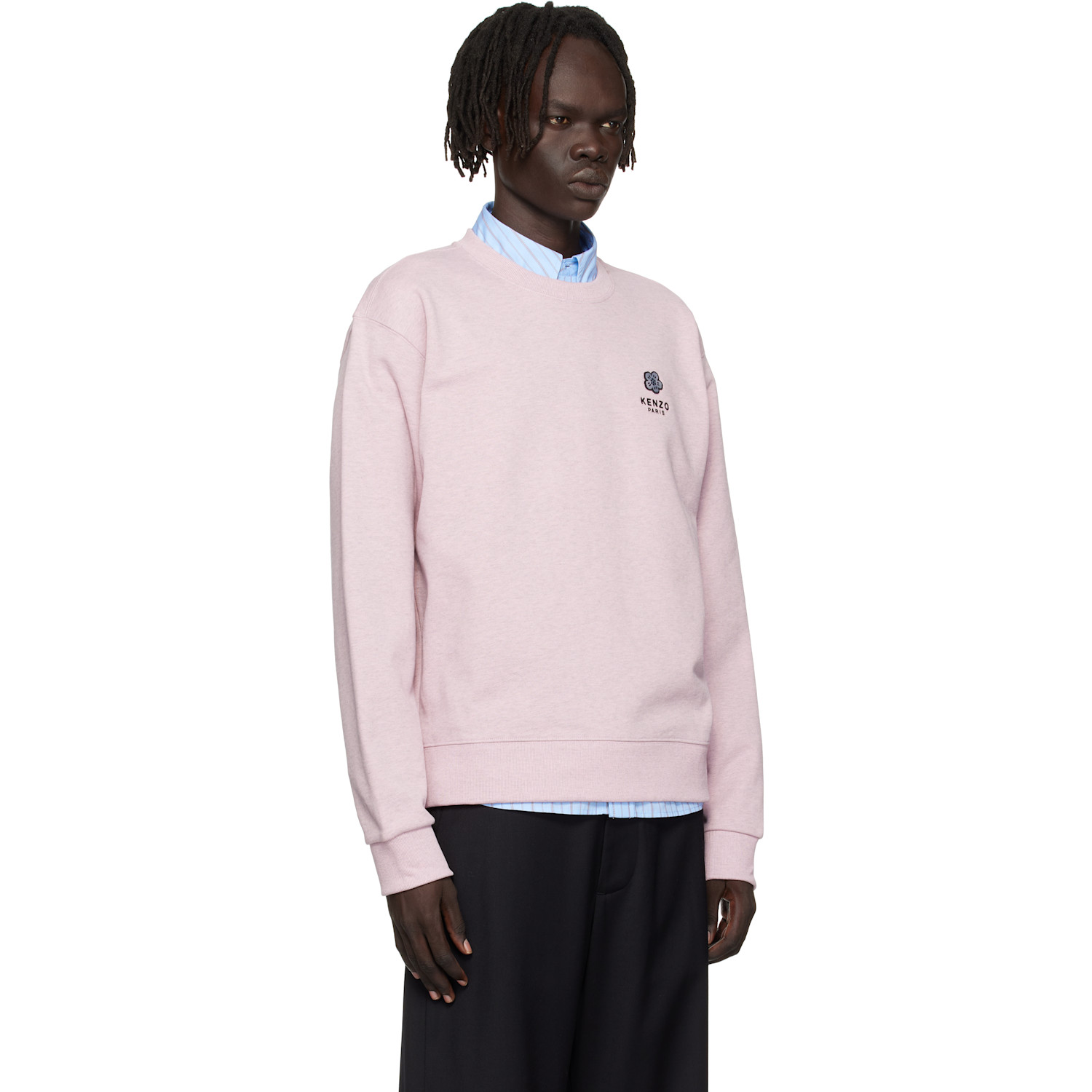  Kenzo Pink Kenzo Paris 'boke Flower' Embroidered Sweatshirt 