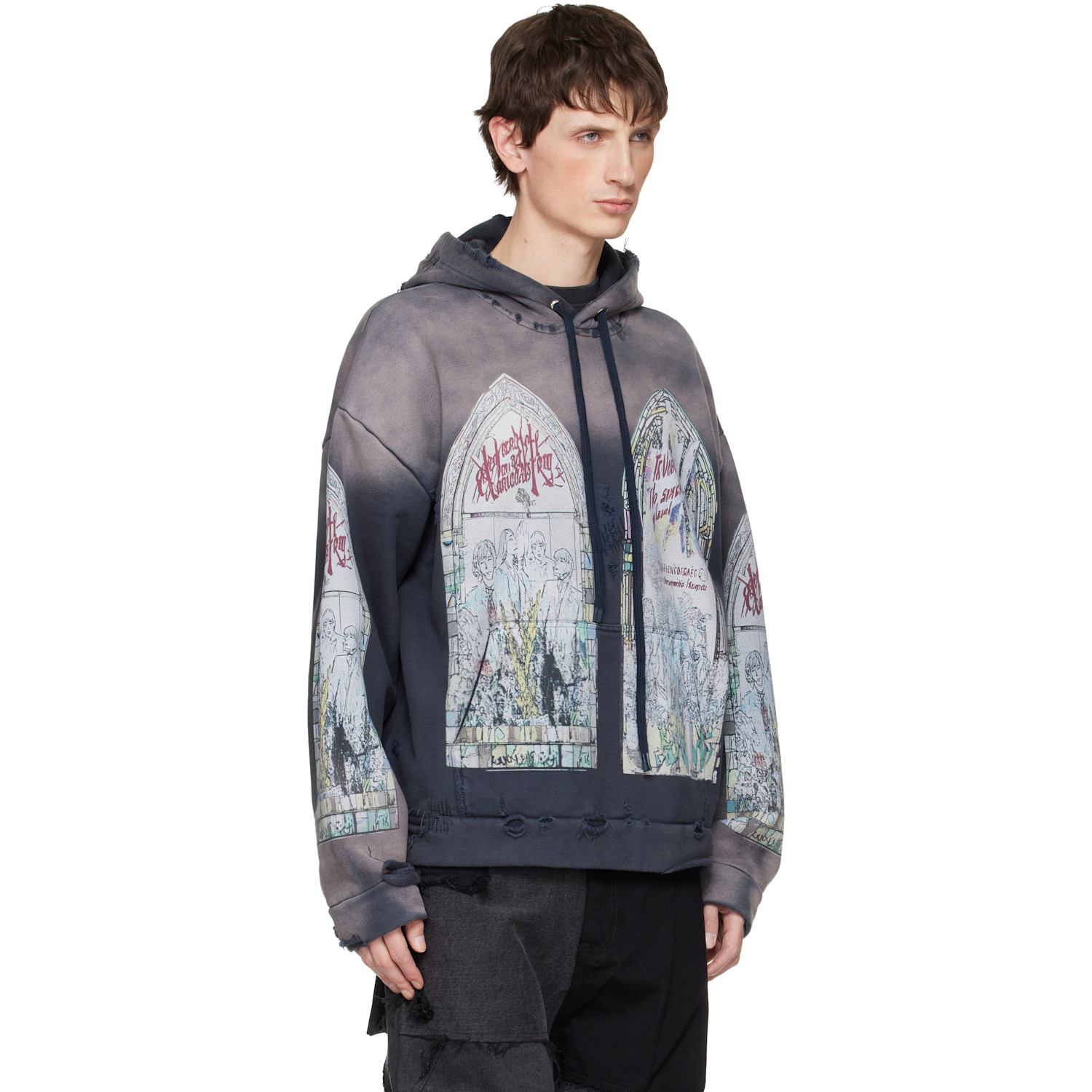  Who Decides War Blue Motley Hoodie 