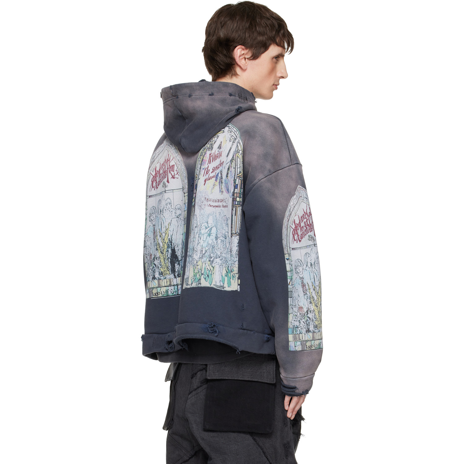  Who Decides War Blue Motley Hoodie 