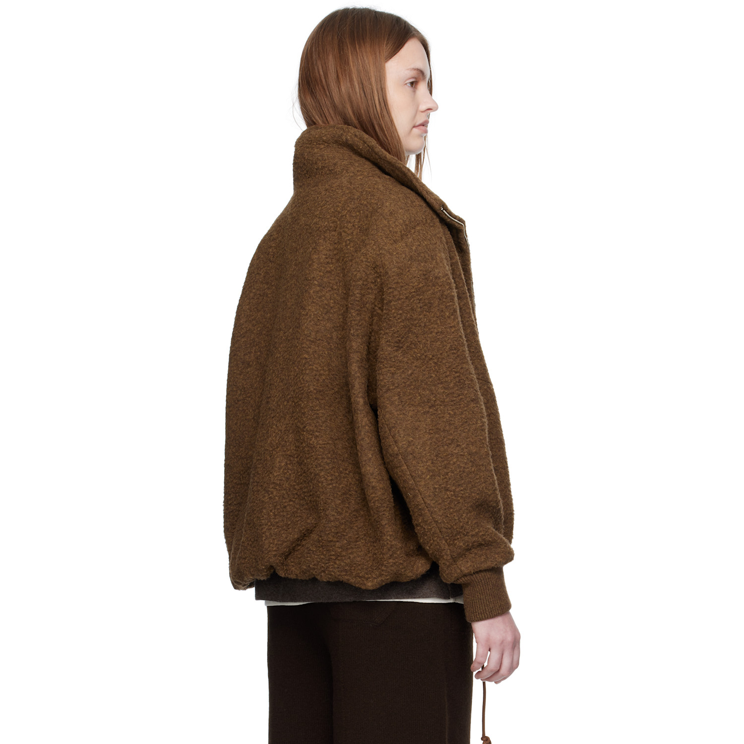  Umarmung Brown Napped Wool Jacket 