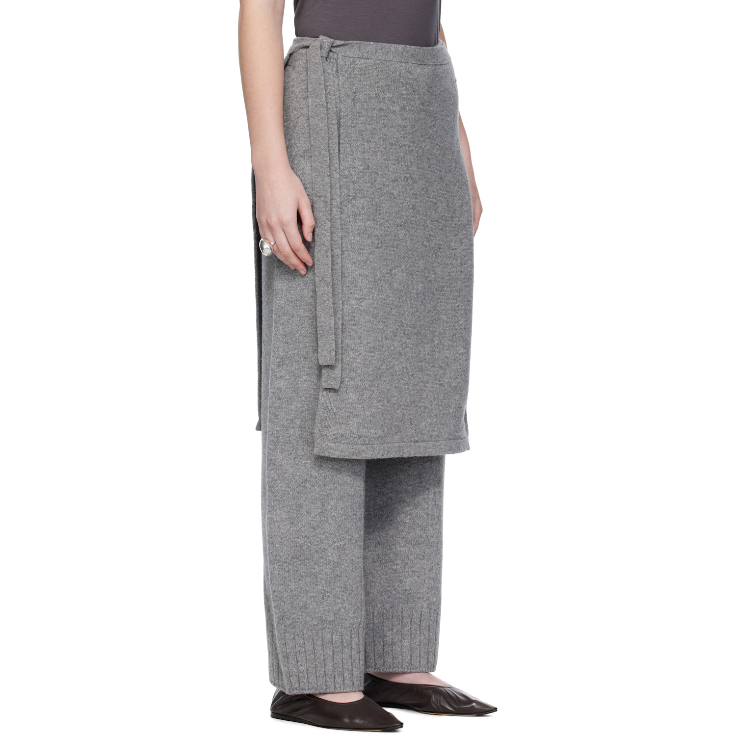  Umarmung Gray Wholegarment Wrap Skirt Lounge Pants 
