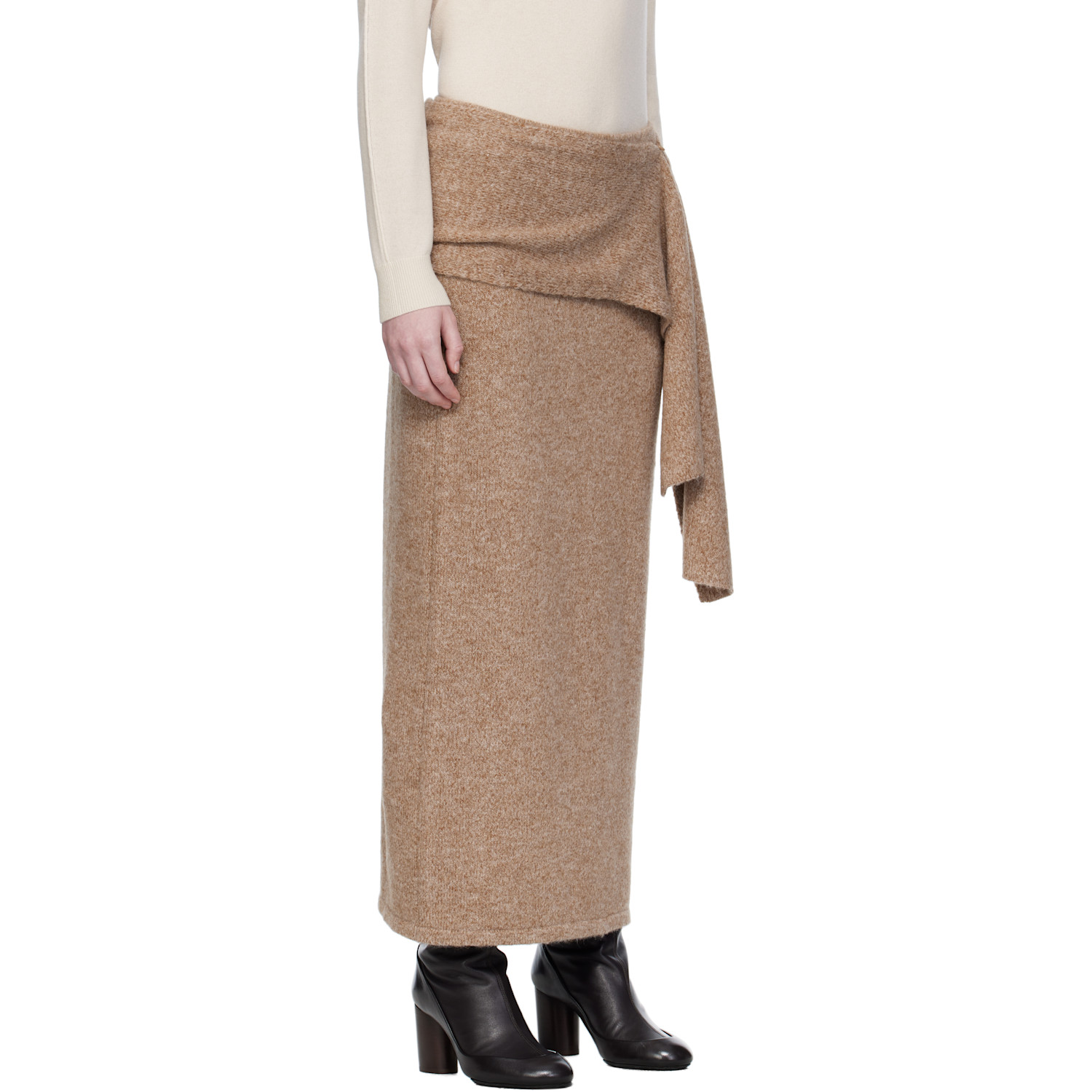  Umarmung Taupe Baby Alpaca Maxi Scarf & Skirt 