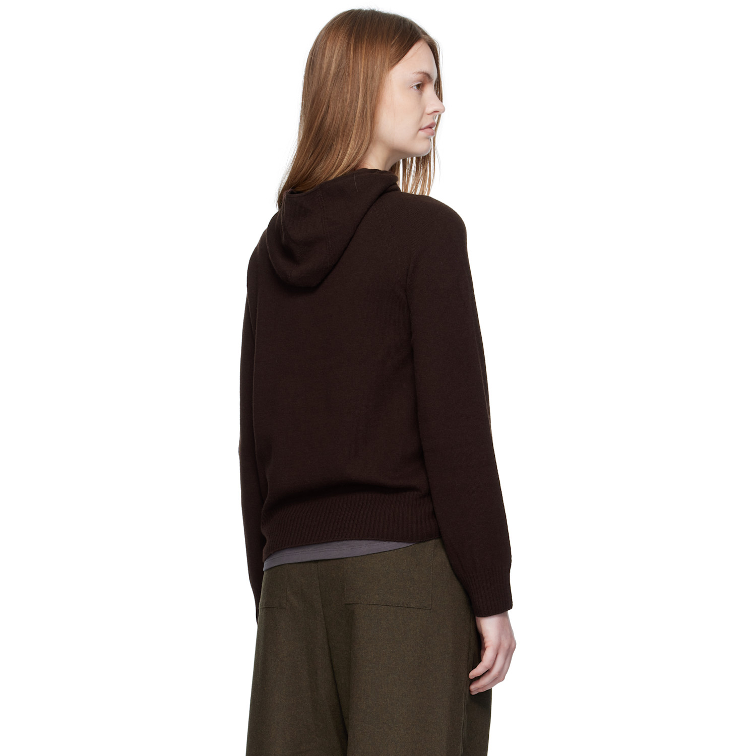  Umarmung Brown Wholegarment Hoodie 