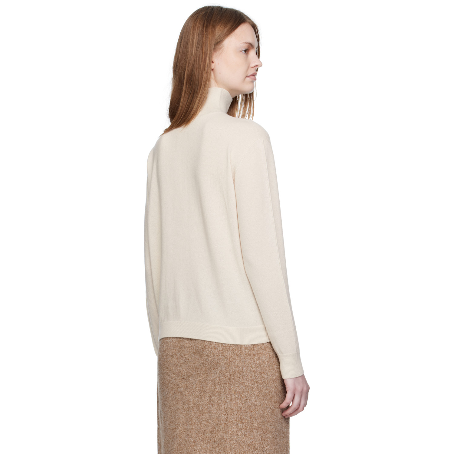  Umarmung Off-white Wool Cashmere Two Way Sweater 