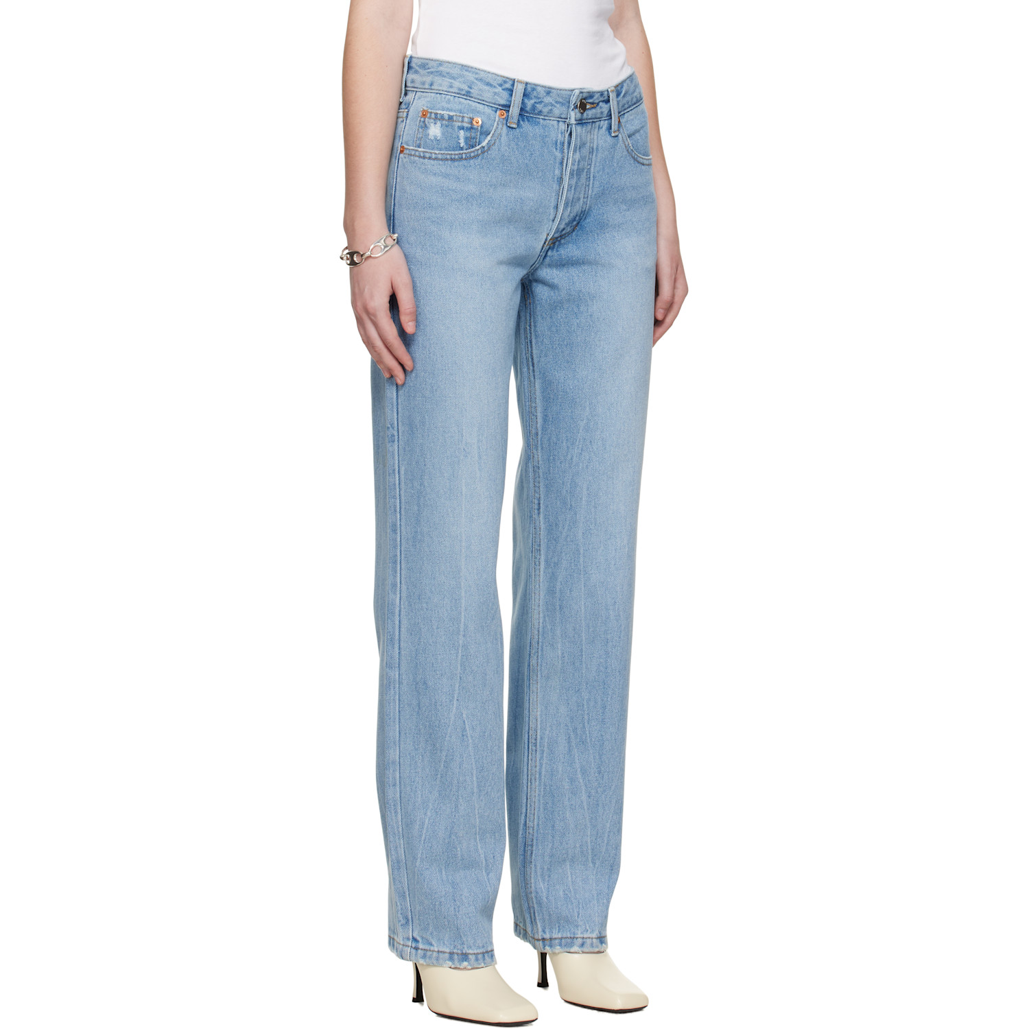  R2w Blue Hatty Tapered Jeans 