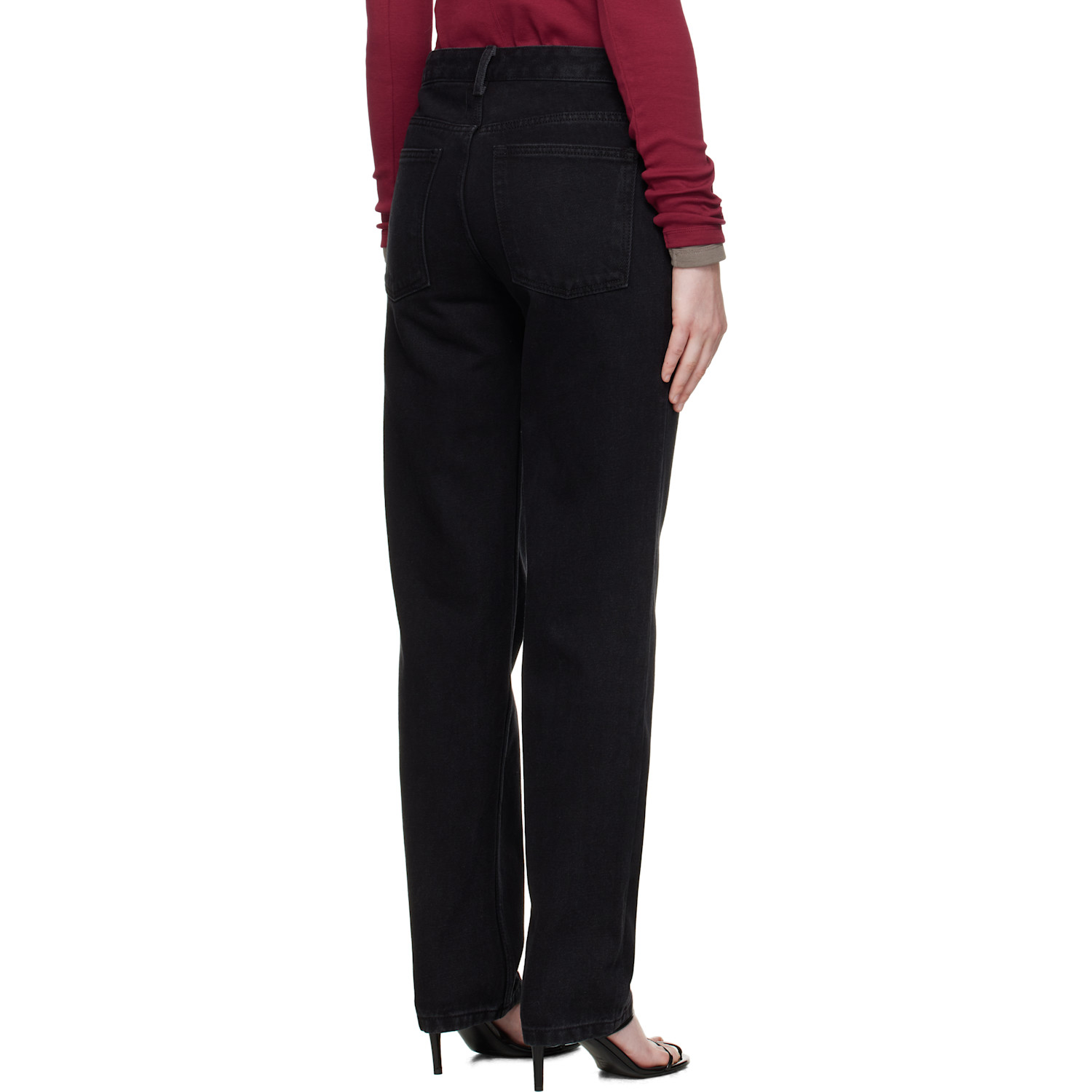  R2w Black Hatty Tapered Jeans 