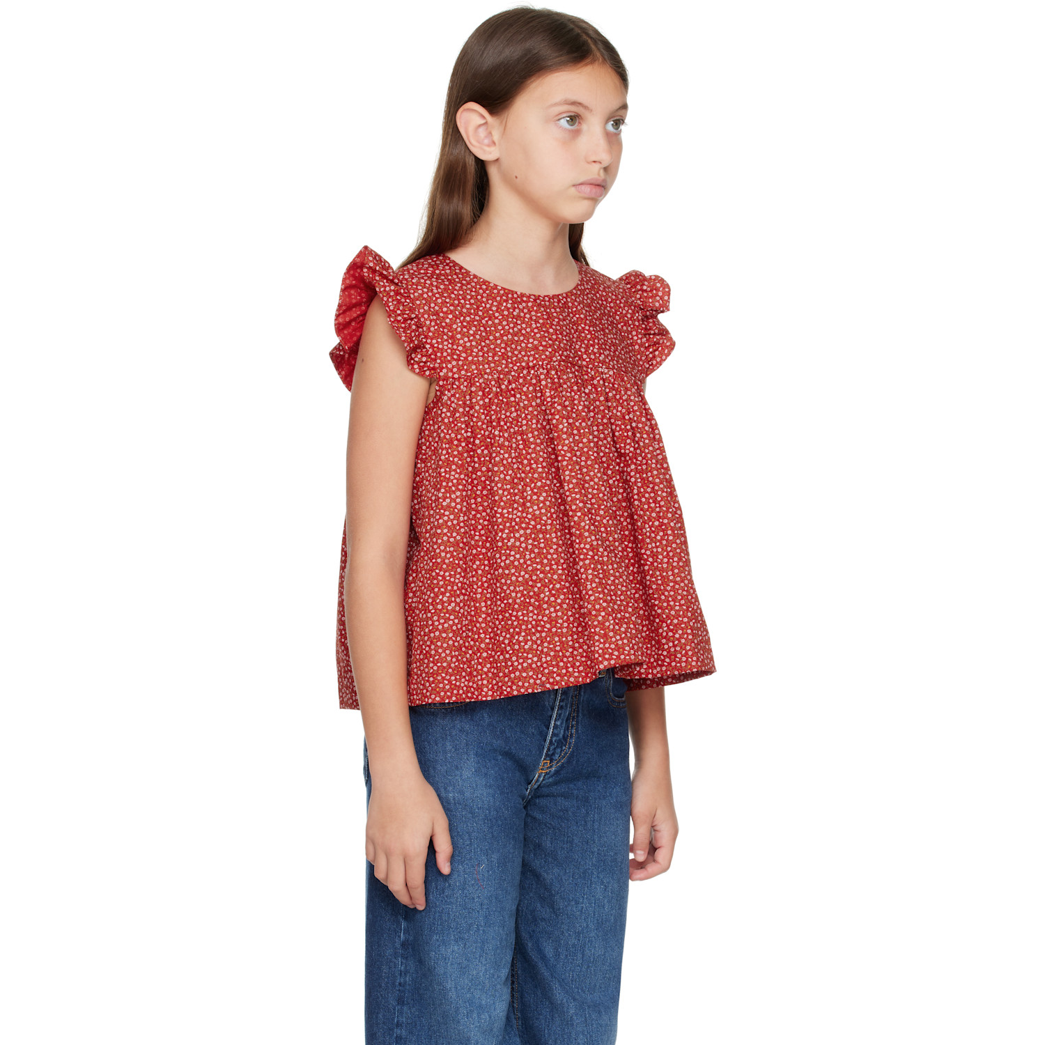  Broken Telephone Ssense Exclusive Kids Red Pinnie Top 