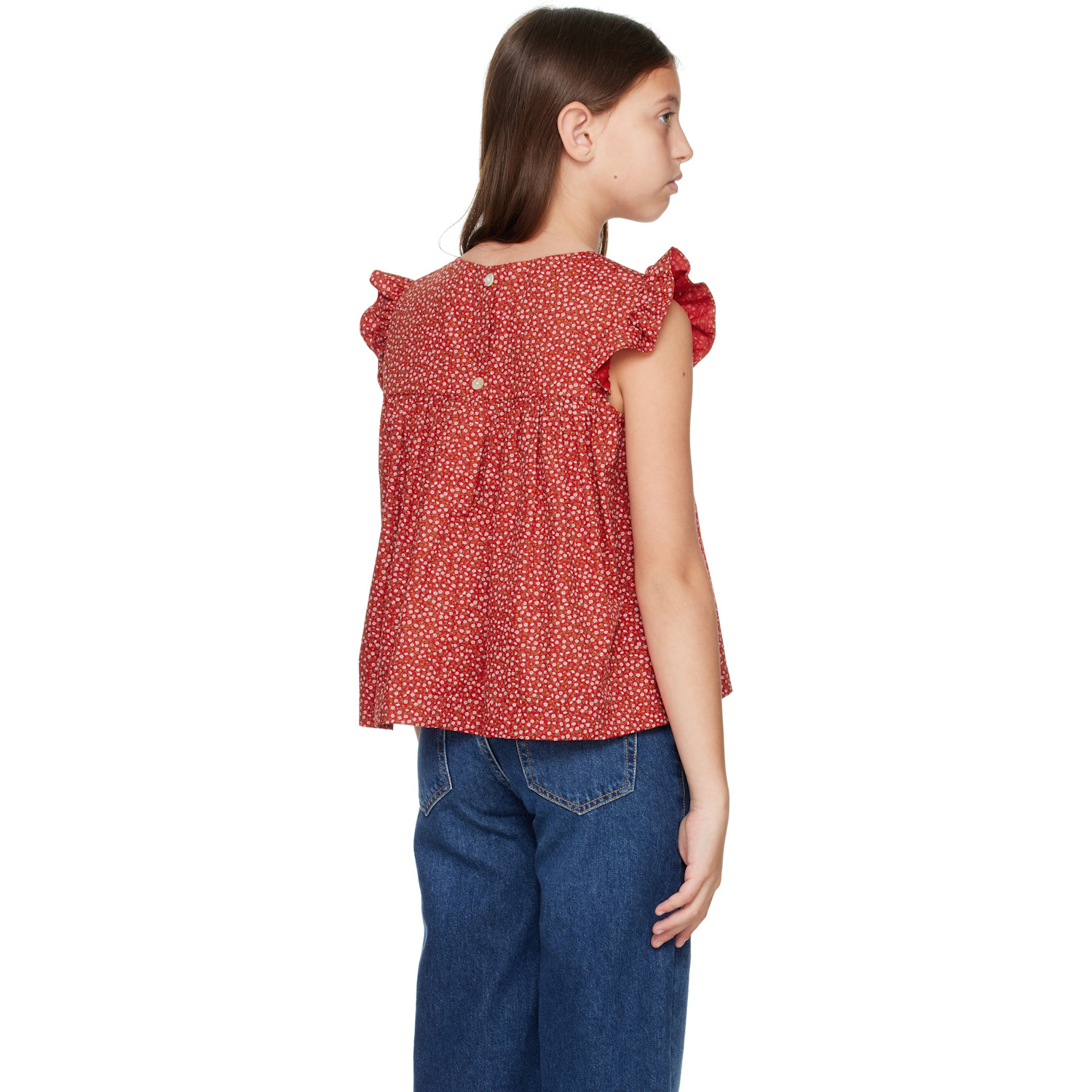  Broken Telephone Ssense Exclusive Kids Red Pinnie Top 