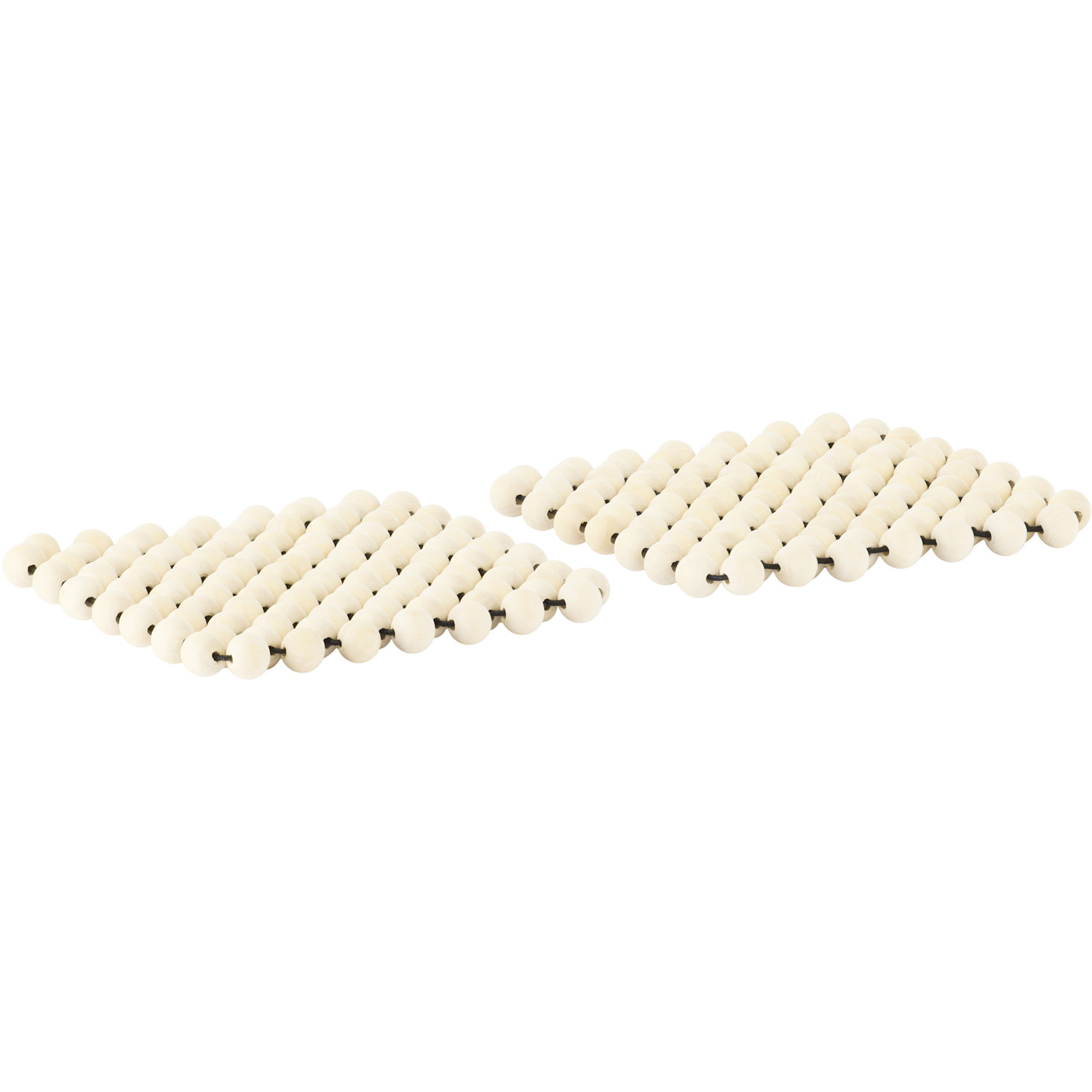  Pien Studios Beige Small Natural Coaster Set 