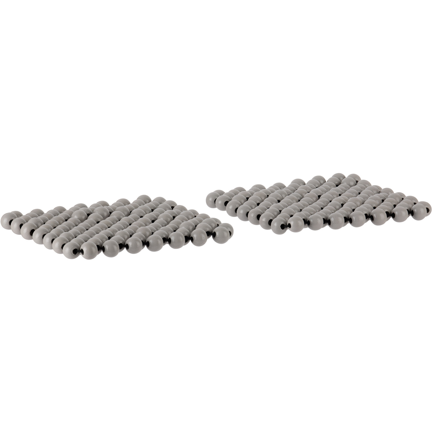  Pien Studios Ssense Exclusive Gray Glossy Bead Larco Coaster Set 