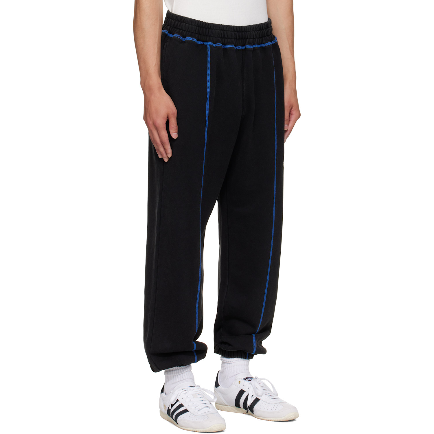  Silas Black Circle Logo Sweatpants 