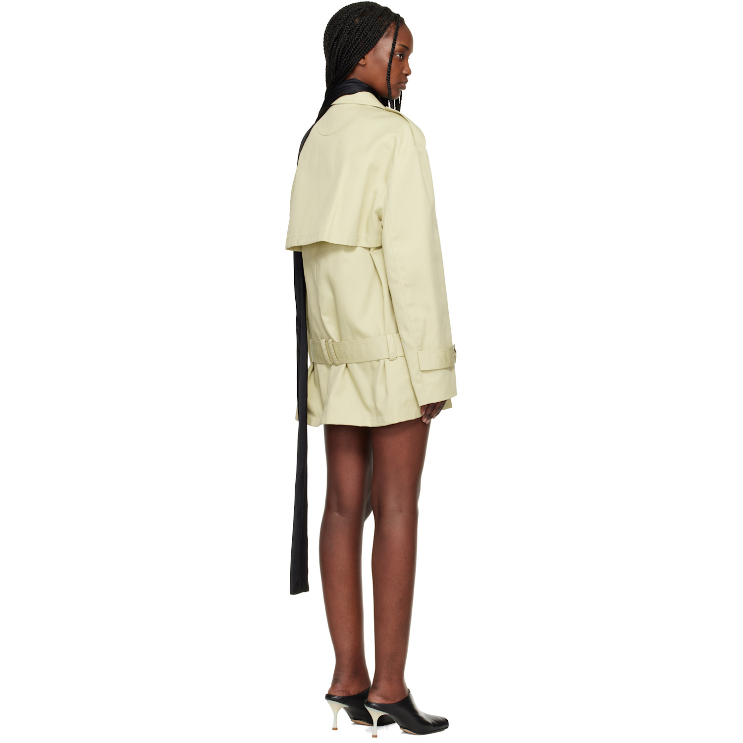  Commission Beige Hunter Mini Trench Coat 