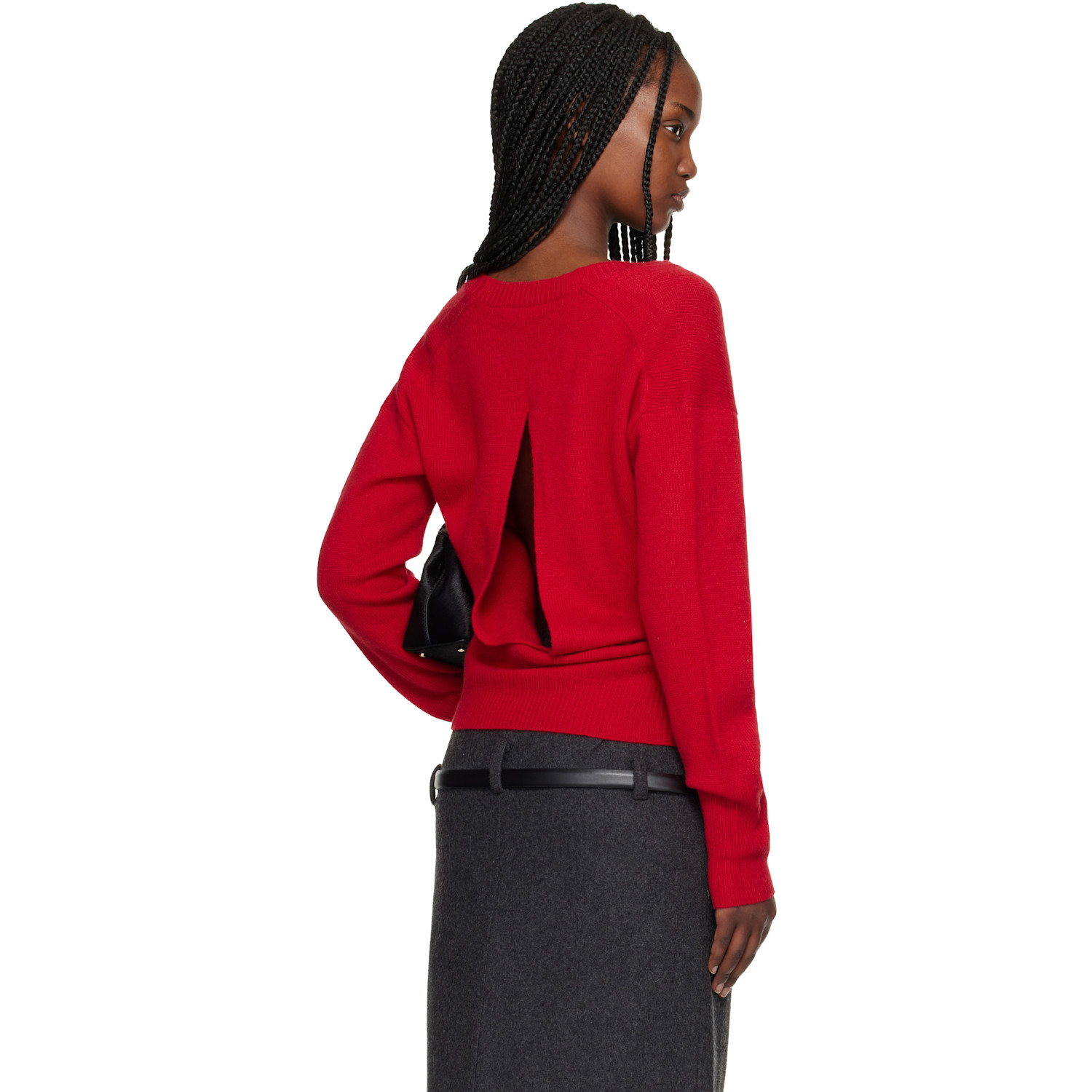  Commission Red U Neck Sweater 
