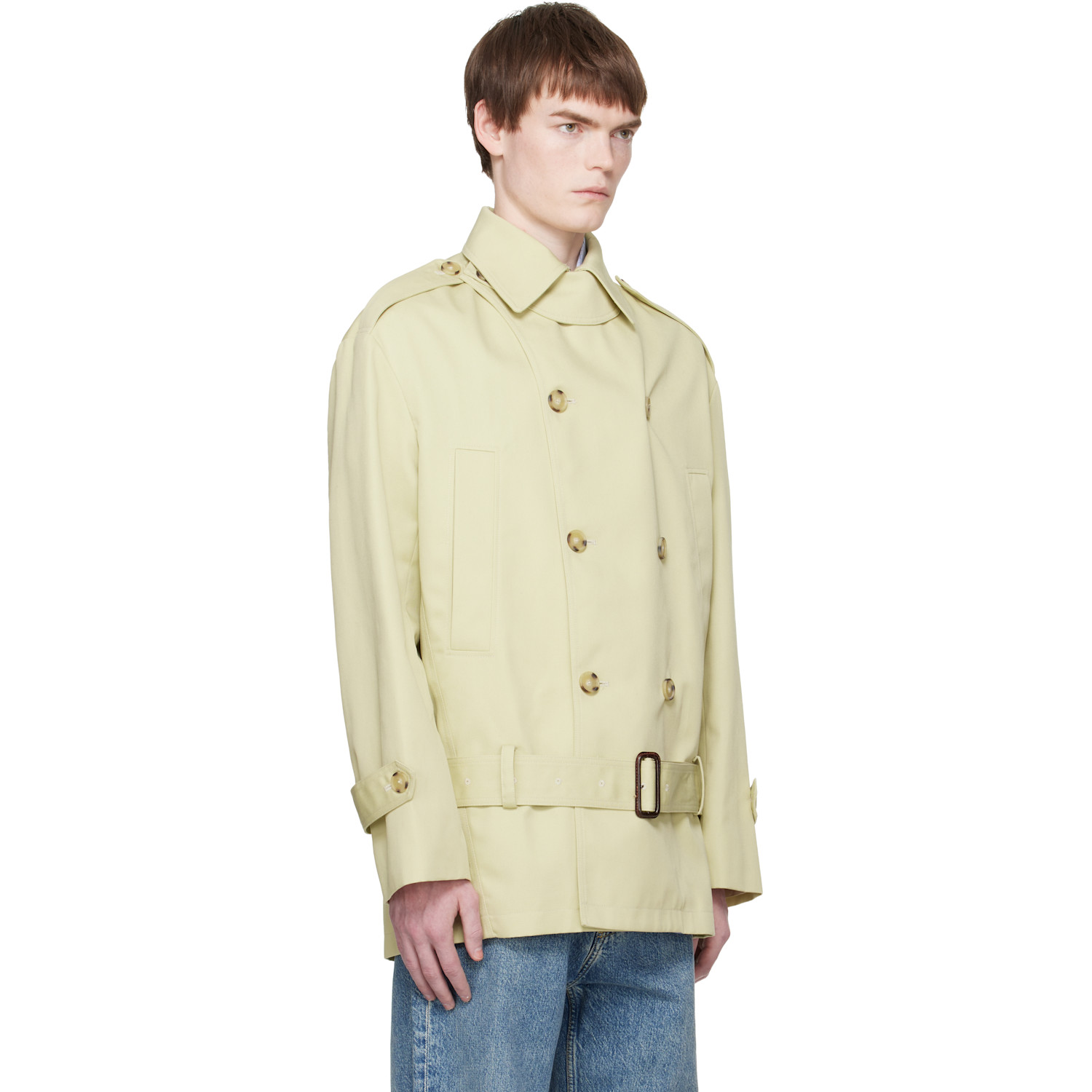  Commission Beige Hunter Trench Coat 