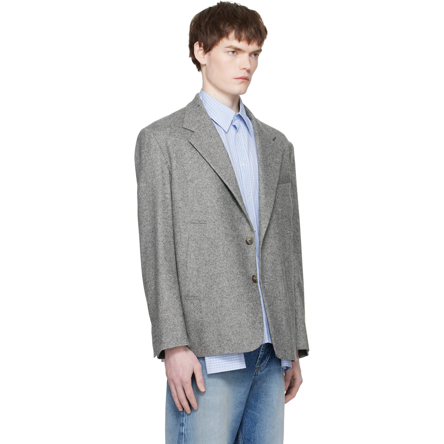  Commission Gray Varsity Blazer 