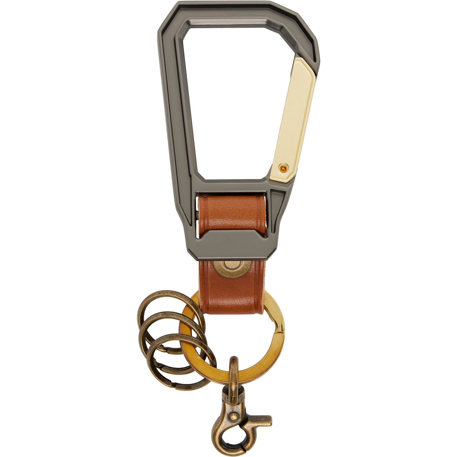  Master-piece Tan Carabiner Keychain 
