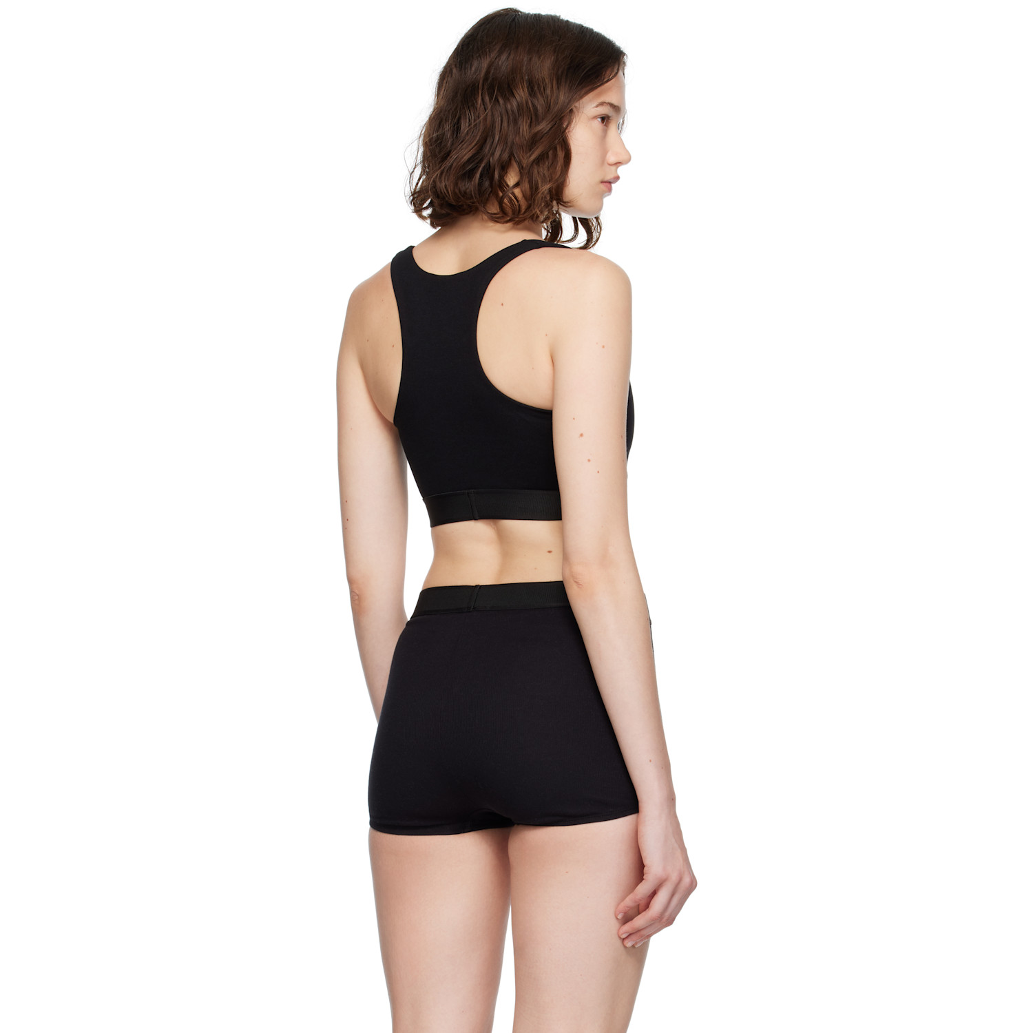  Versace Black 'versace' 90s Elastic Bra 