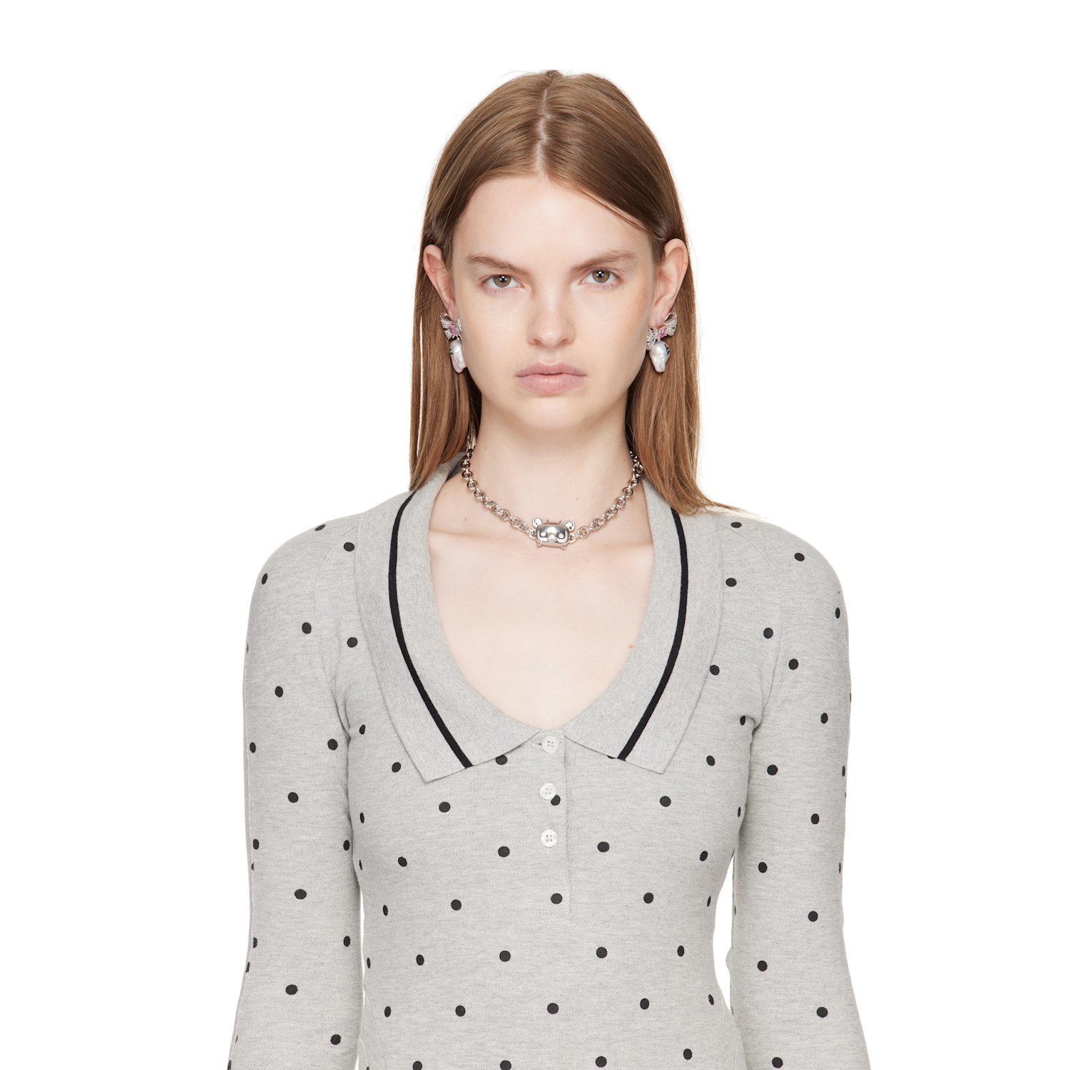  Jiwinaia Ssense Exclusive 'for You' Pearl Earrings 