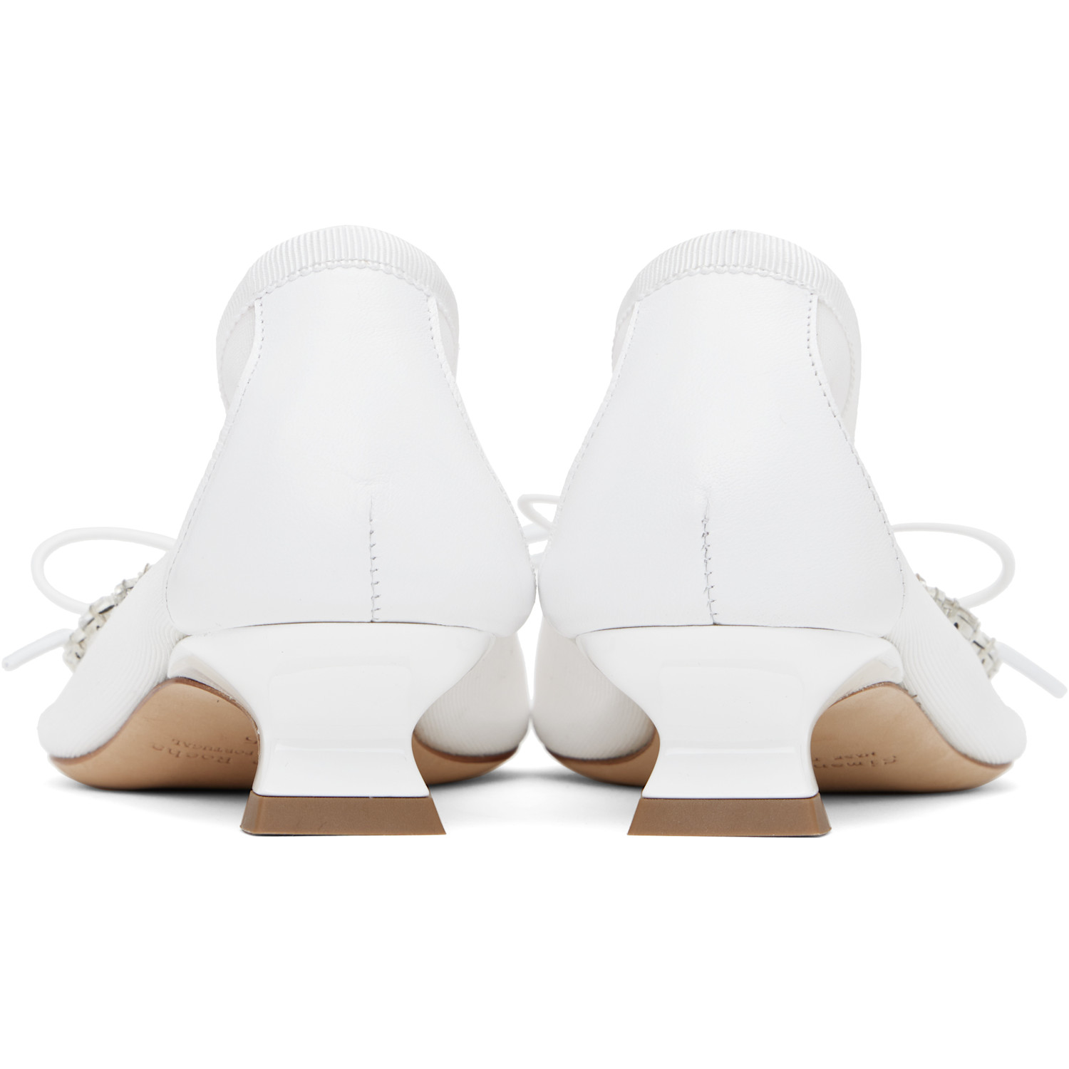  Simone Rocha Chaussures à Talon De Style Ballerine à Ornements Facettés Exclusives à Ssense - Mariage 