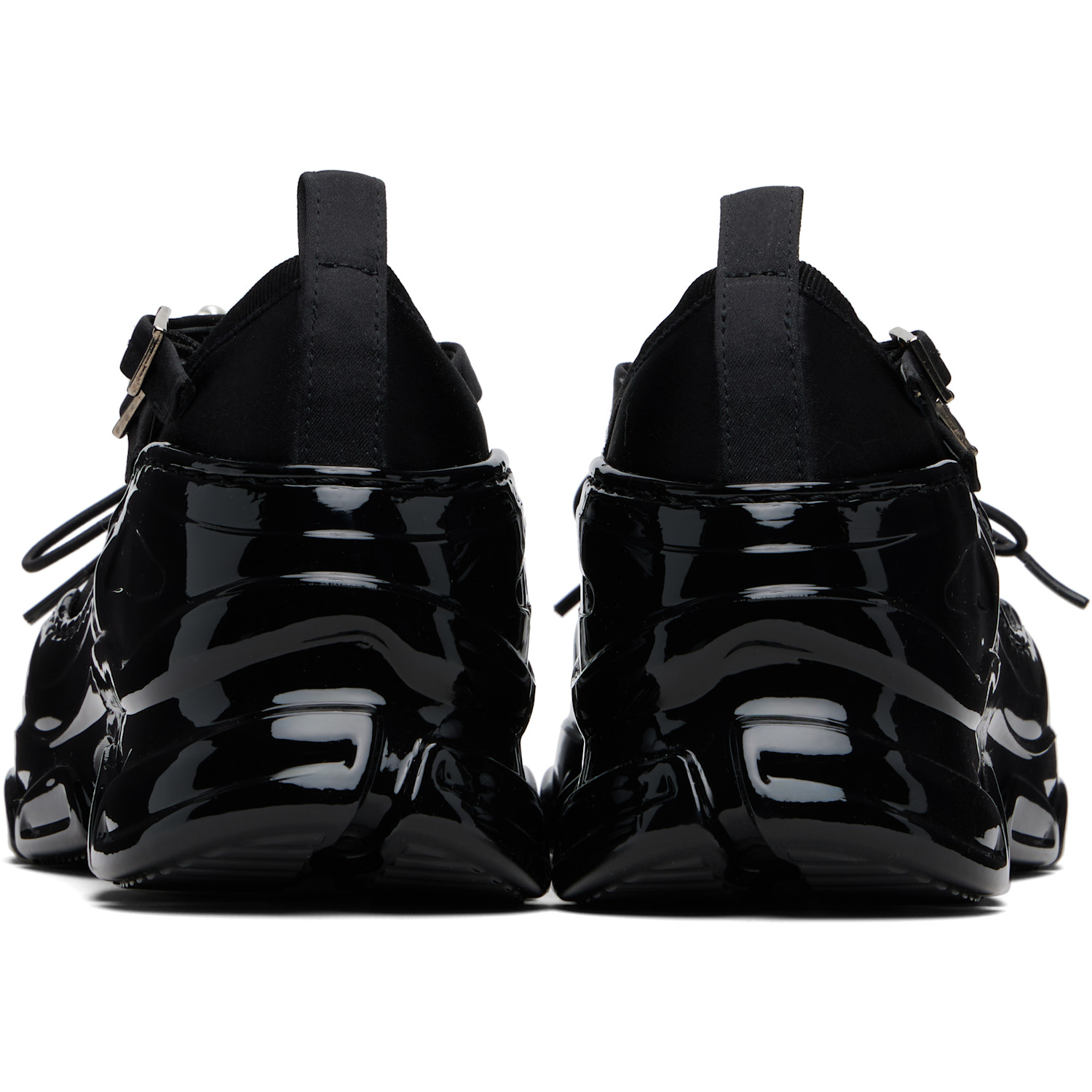  Simone Rocha Black Beaded Tracker Ballerina Flats 