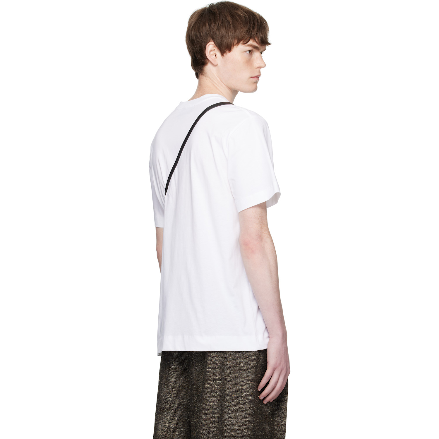  Simone Rocha White Ribbon Daisy Chain Print T-shirt 