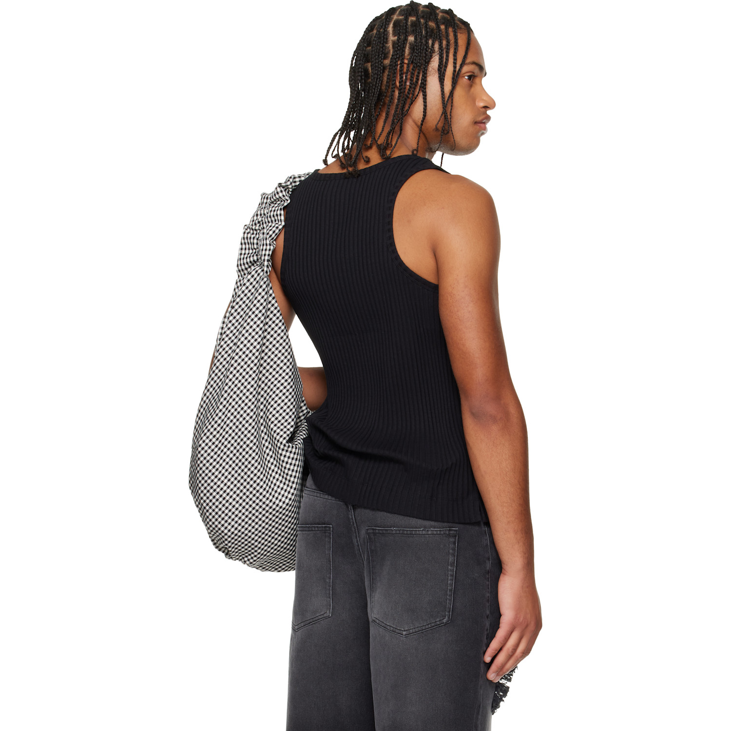  Simone Rocha Black Ribbon Daisy Tank Top 