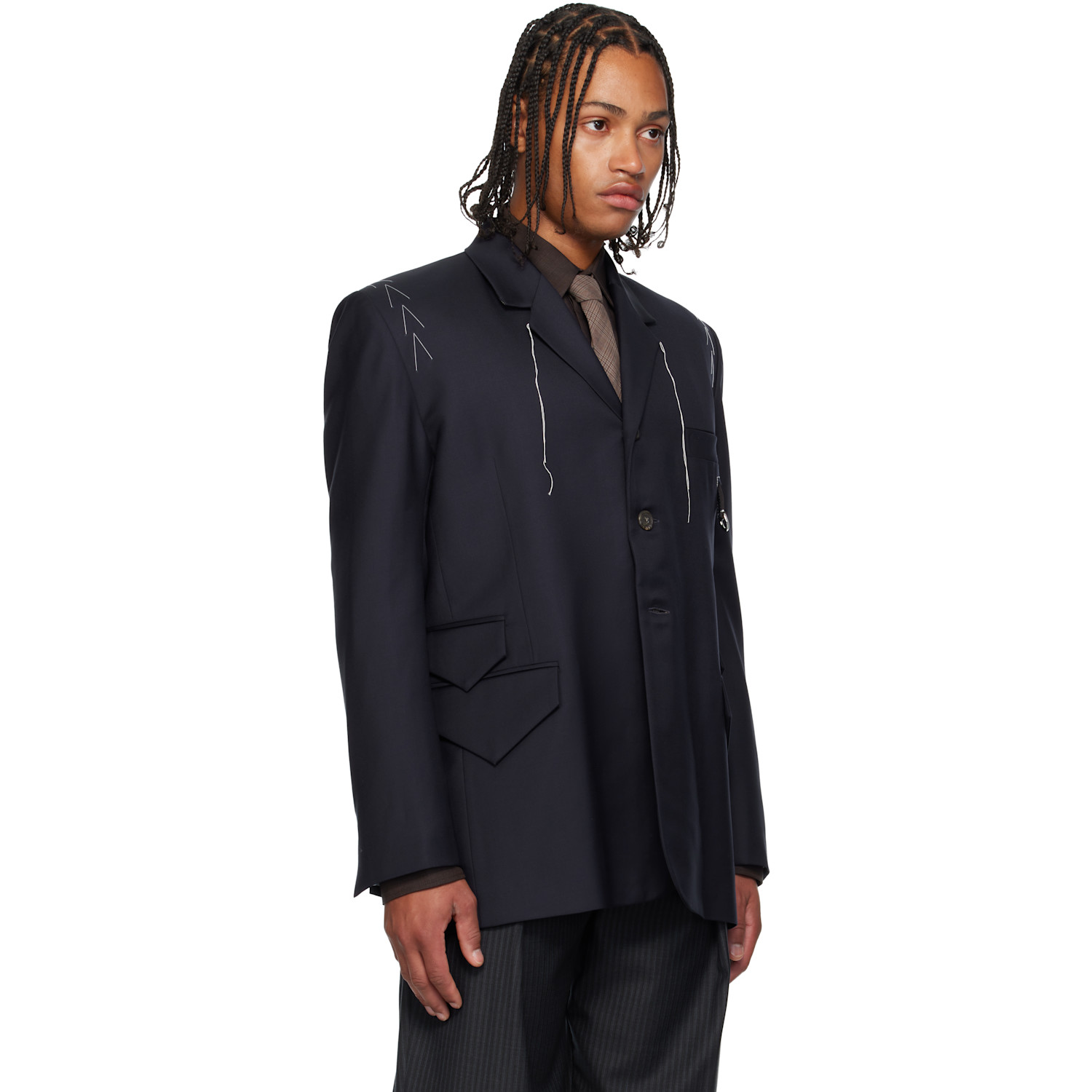 Sonia Carrasco Navy Fundamental Blazer 