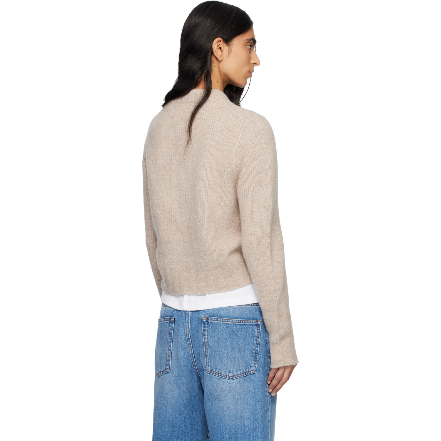  B.b. Wallace Beige David Sweater 