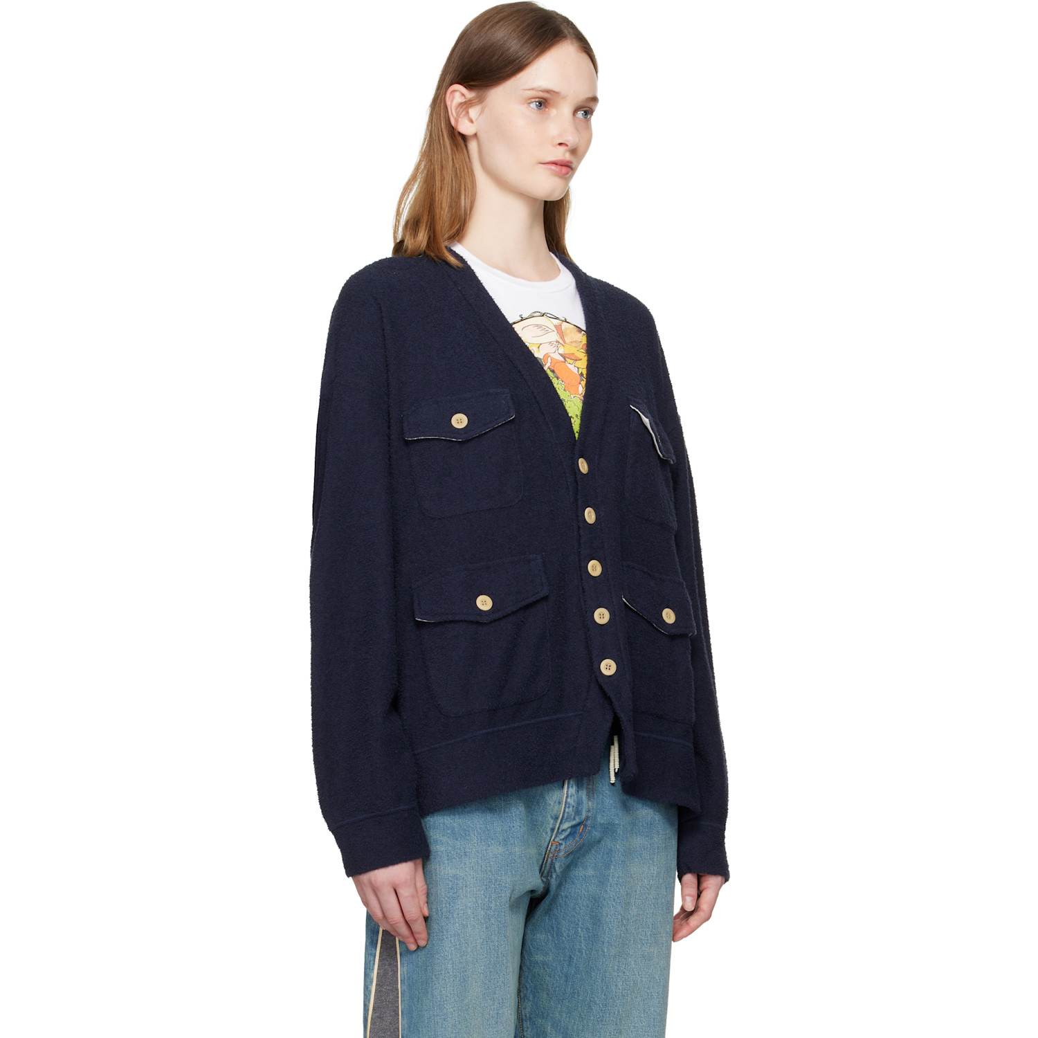  Undercover Navy Up2e4802 Cardigan 