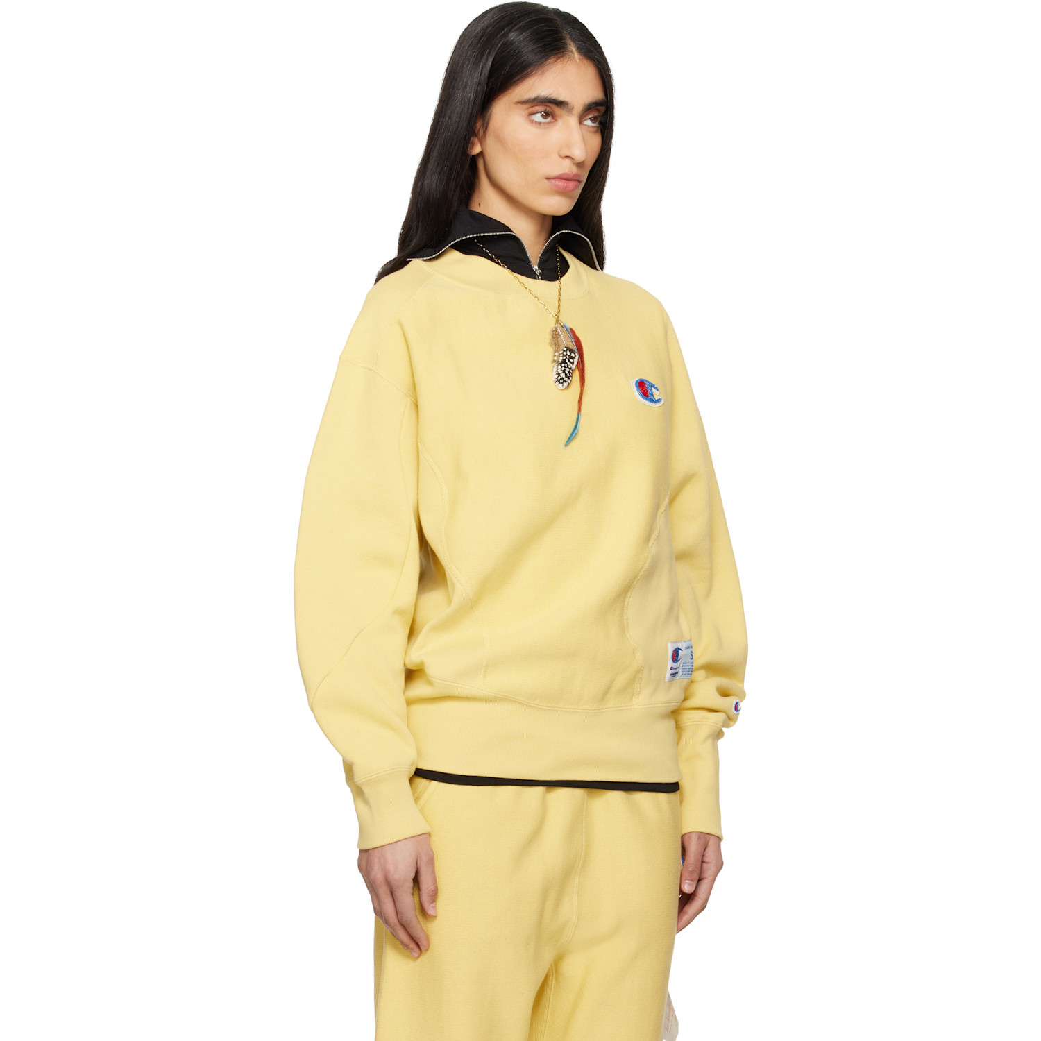  Undercover Yellow Champion Edition Uc2e1801-1 Sweatshirt 