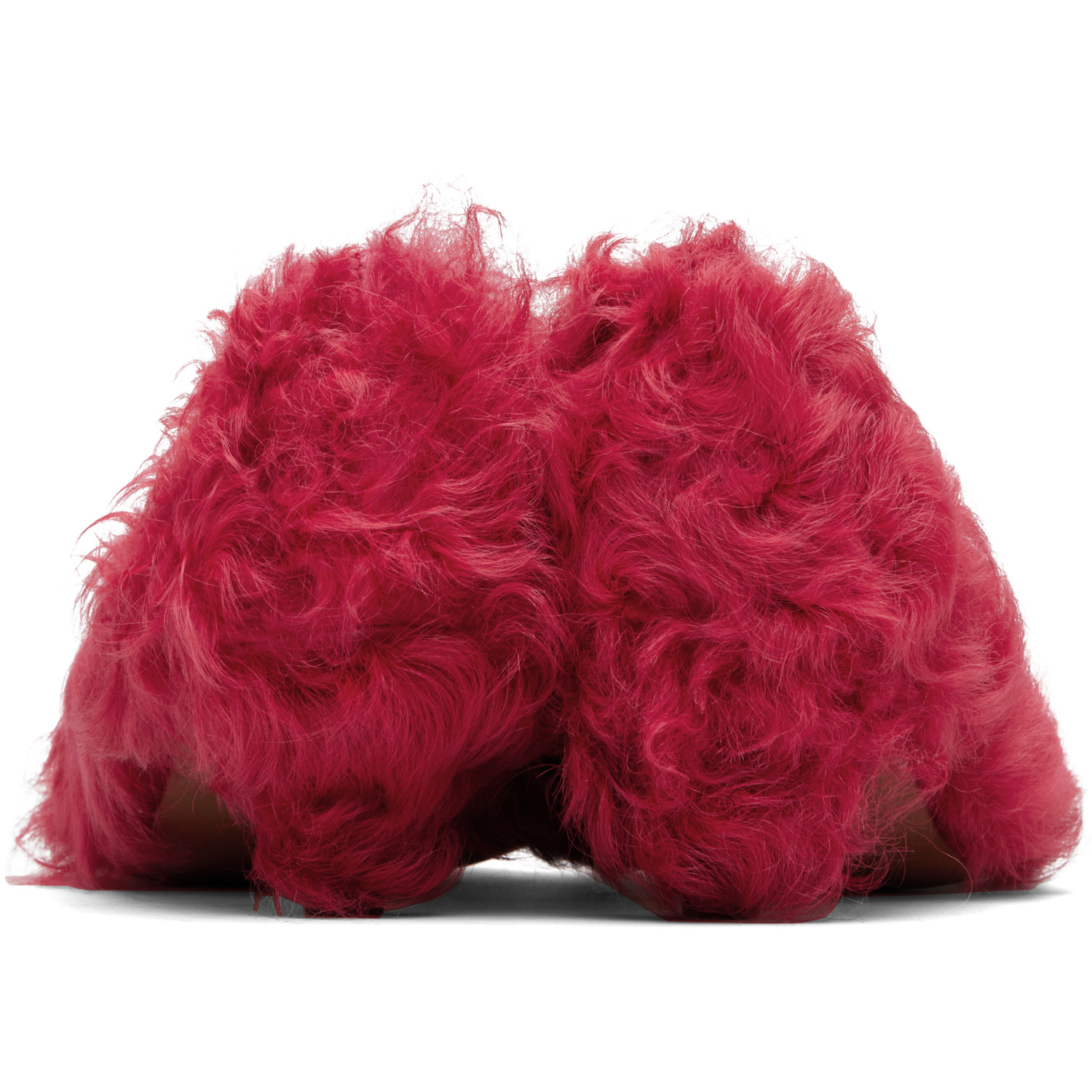  Undercover Red Furry Heels 
