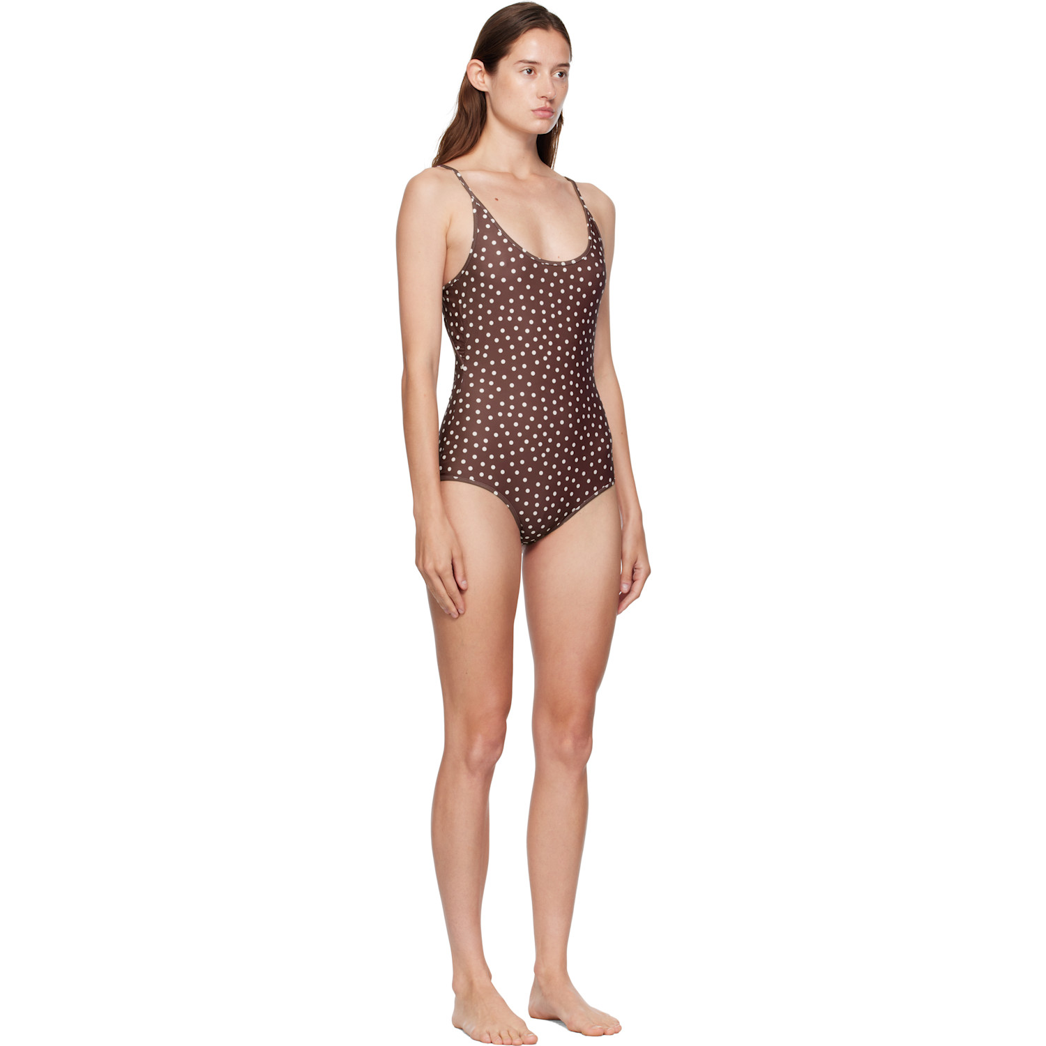  Bellini Bikini Brown Saona Dot Swimsuit 