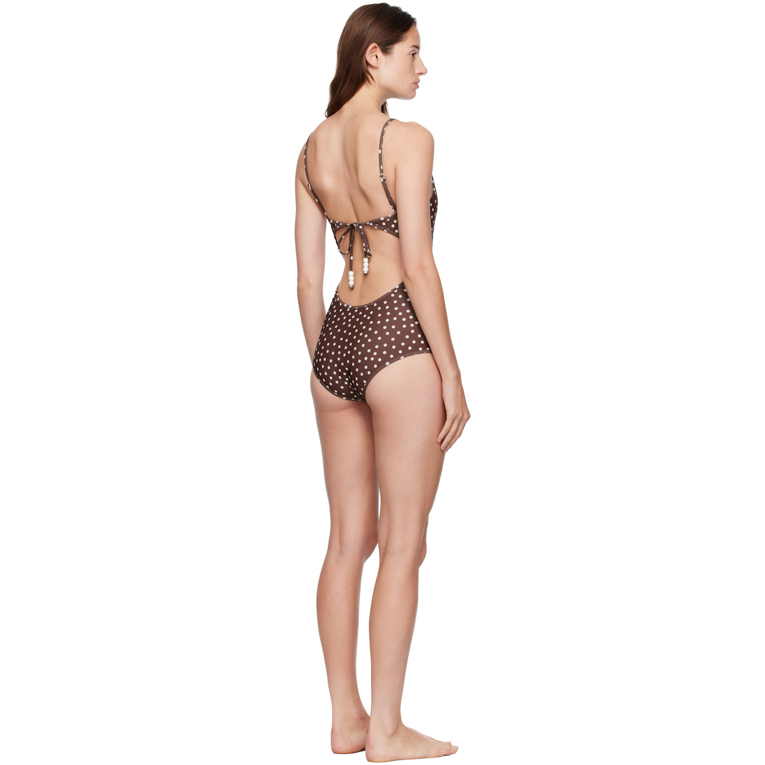 Bellini Bikini Brown Saona Dot Swimsuit 