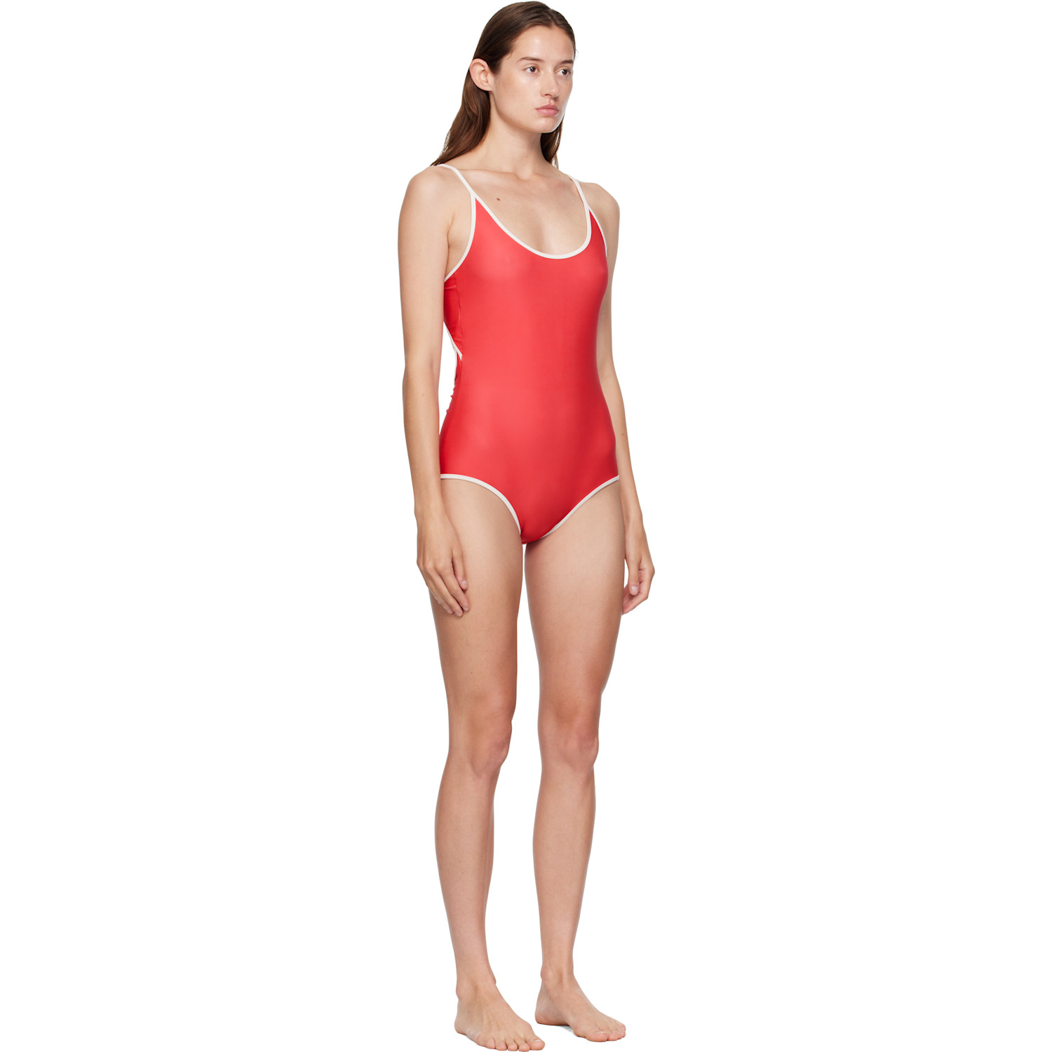  Bellini Bikini Ssense Exclusive Red & White Saona Swimsuit 