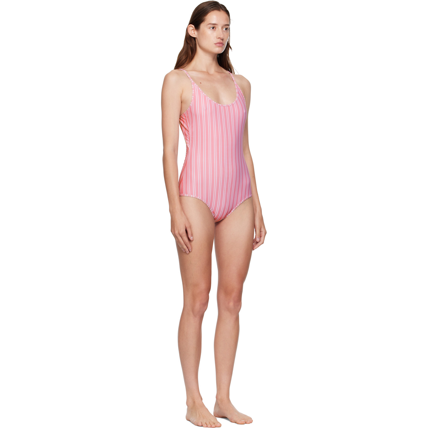  Bellini Bikini Pink & White Saona Swimsuit 