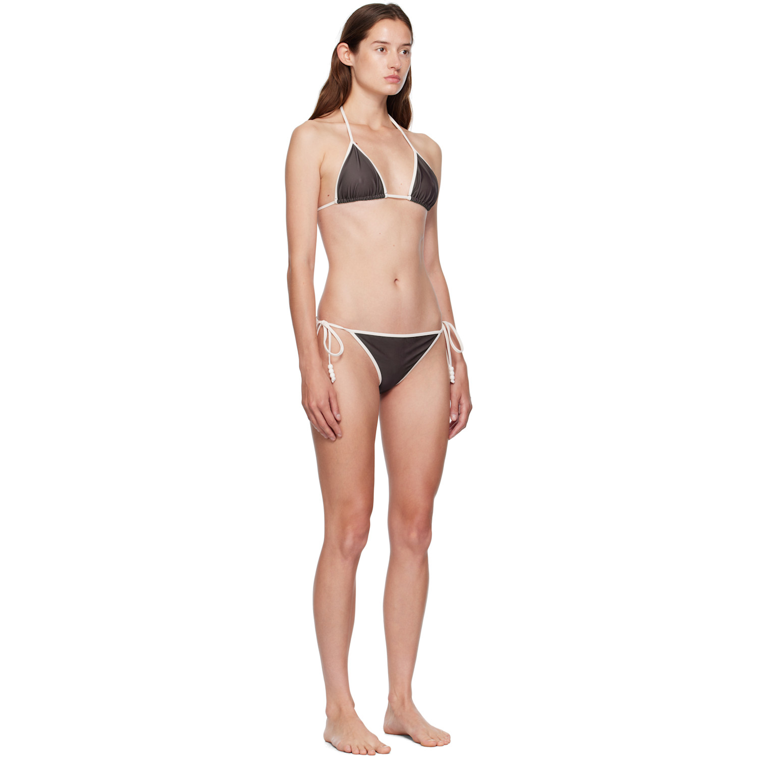  Bellini Bikini Ssense Exclusive Brown & White Daphne Bikini 