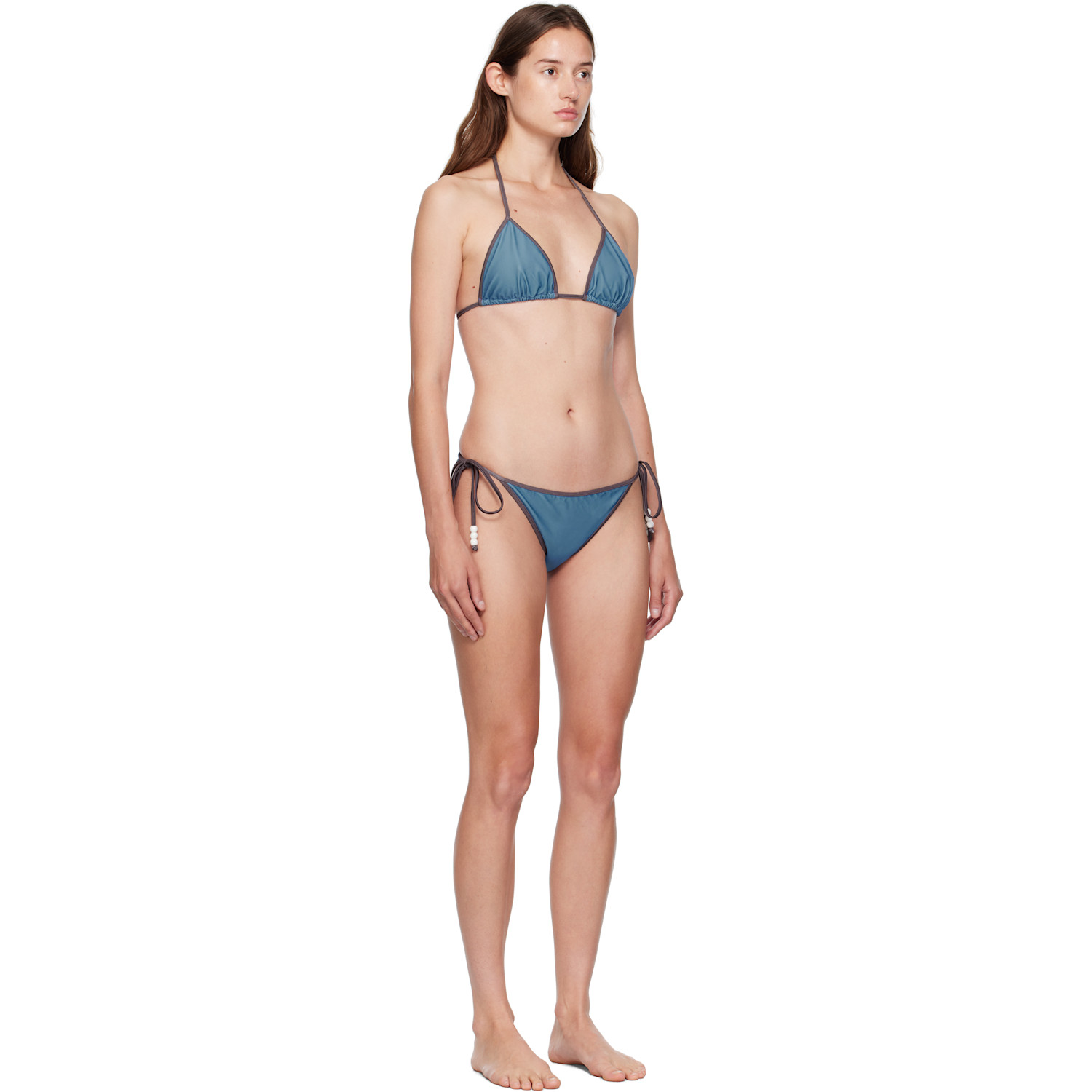  Bellini Bikini Ssense Exclusive Blue & Brown Daphne Bikini 