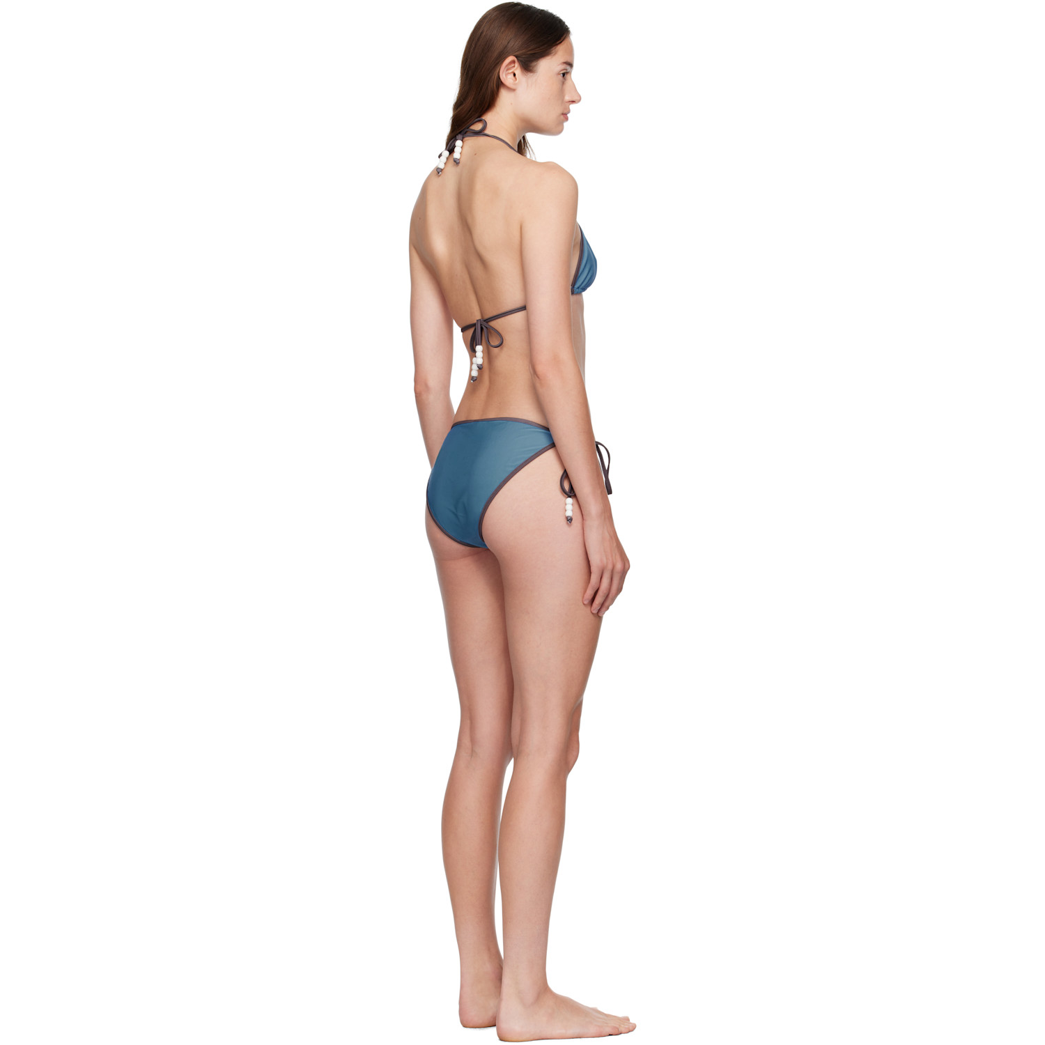  Bellini Bikini Ssense Exclusive Blue & Brown Daphne Bikini 