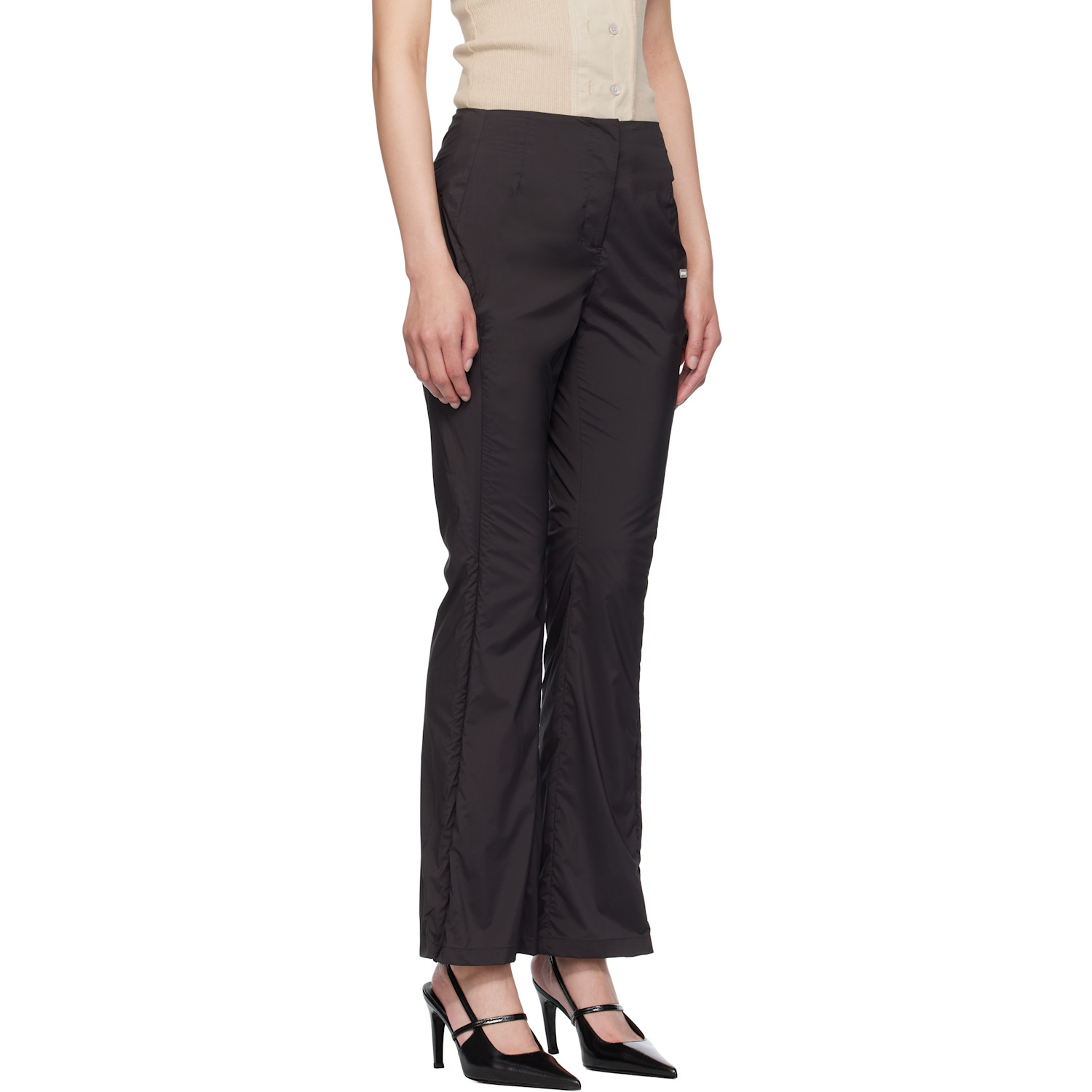  Amomento Gray Side Vent Trousers 