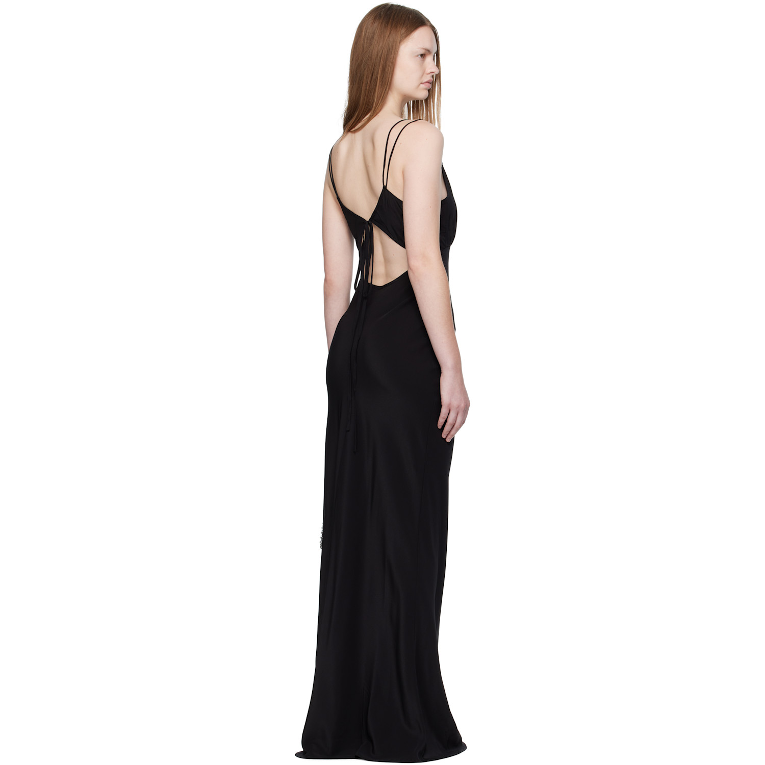  Paris Georgia Black Elemental Bernie Slip Dress 