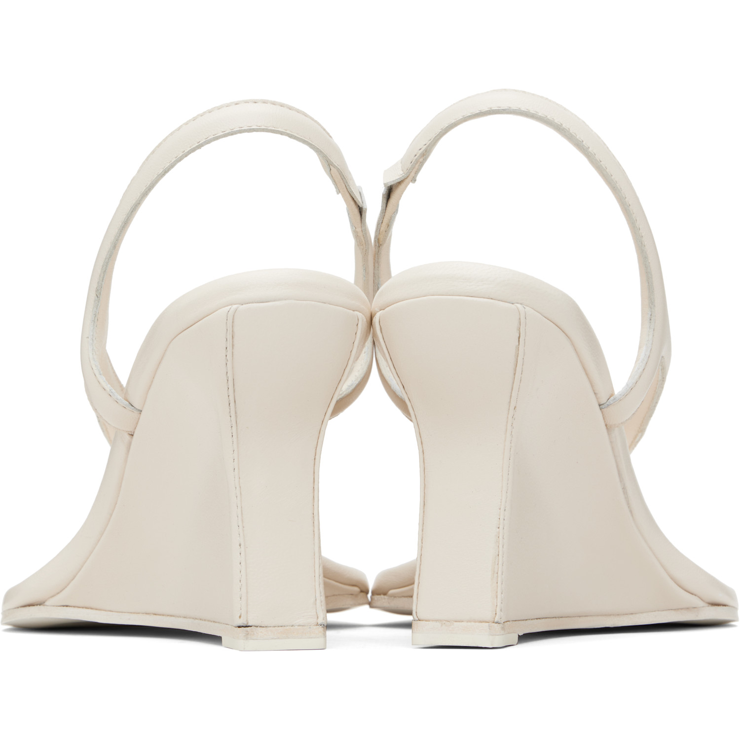  Paris Georgia Off-white Valentina Wedge Heeled Sandals 