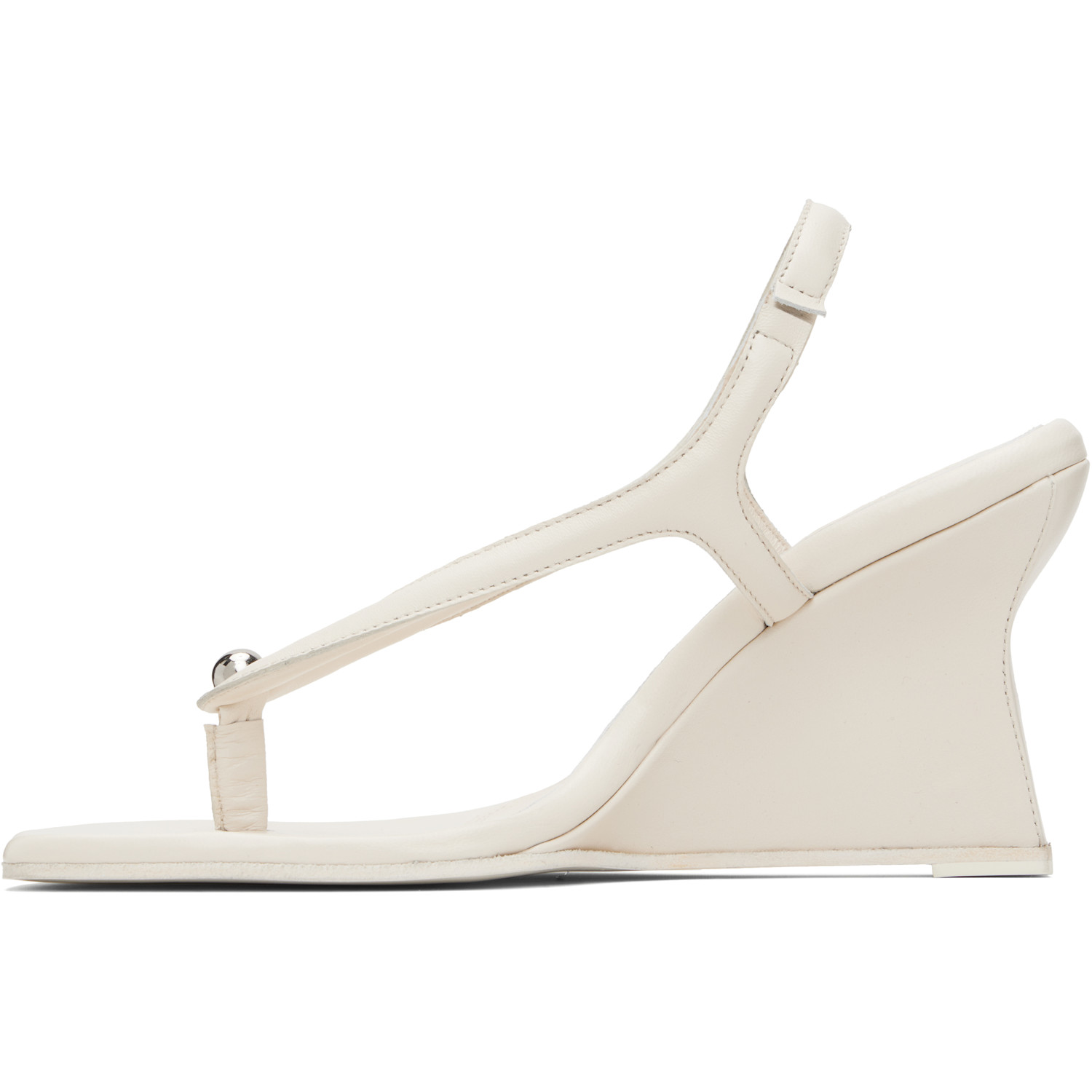  Paris Georgia Off-white Valentina Wedge Heeled Sandals 