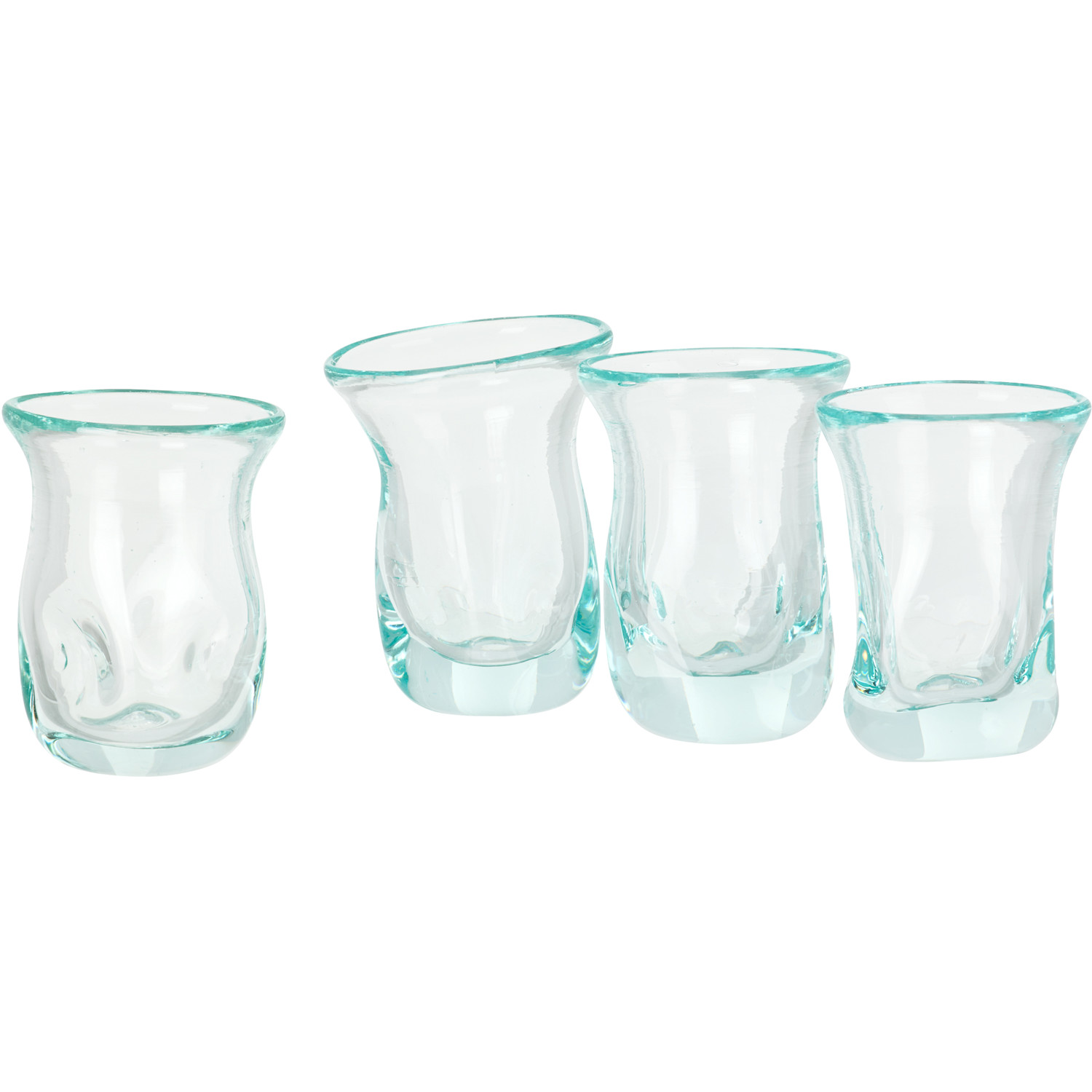  Completedworks Blue B98 Recycled Tiny Glass Set, 4 Pcs 