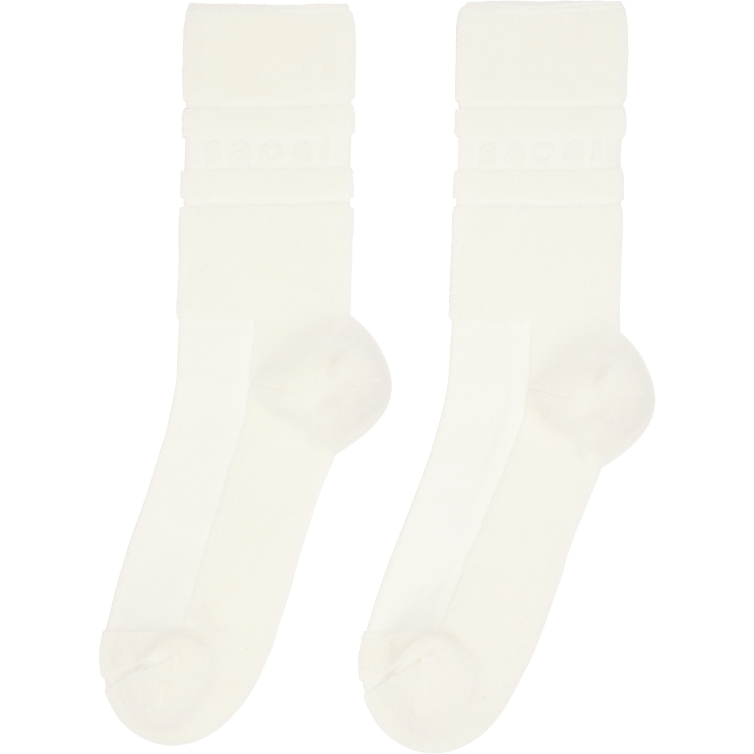  Sacai Off-white Pile Logo Socks 
