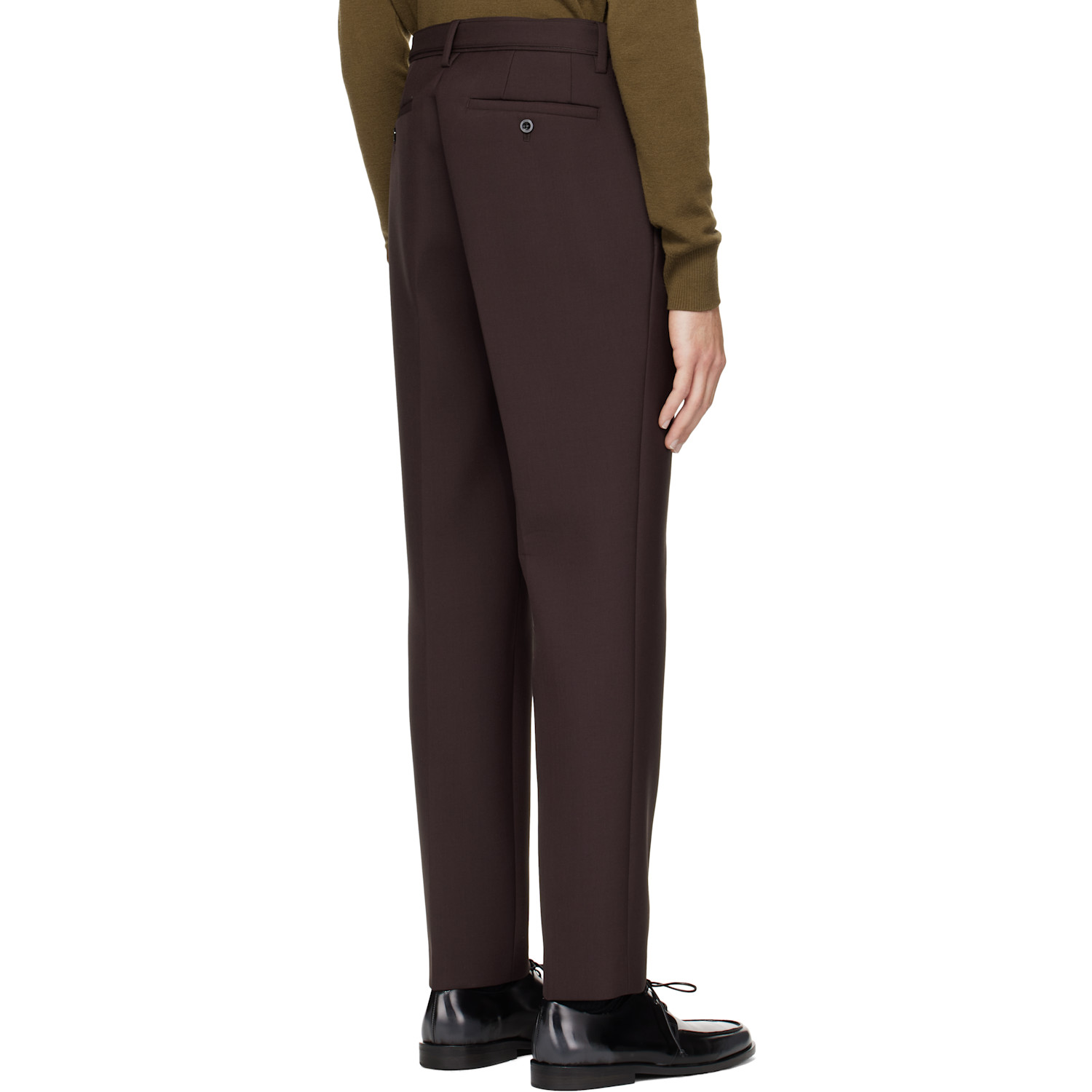  Sacai Brown Suiting Trousers 